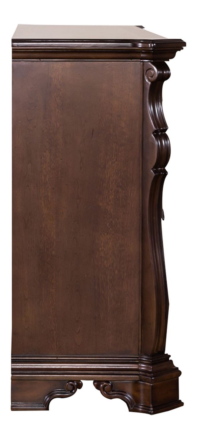Arbor Place Wood Sleigh Bedroom Set | Traditional Brownstone