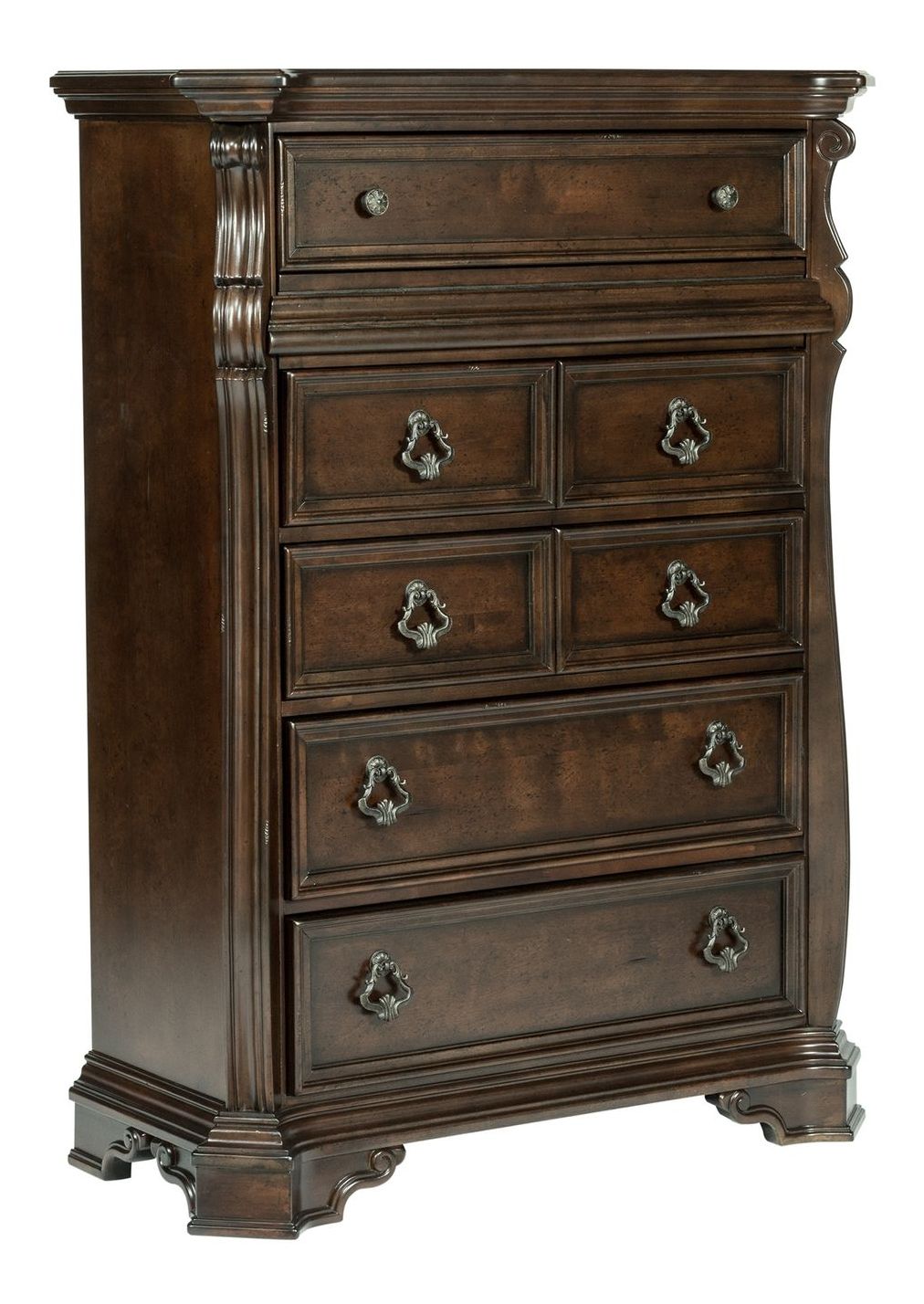 Arbor Place Wood Sleigh Bedroom Set | Traditional Brownstone