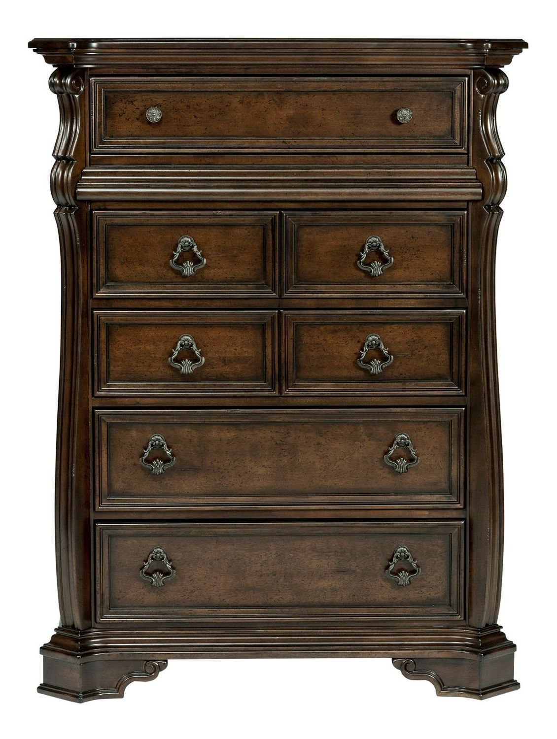 Arbor Place Wood Sleigh Bedroom Set | Traditional Brownstone