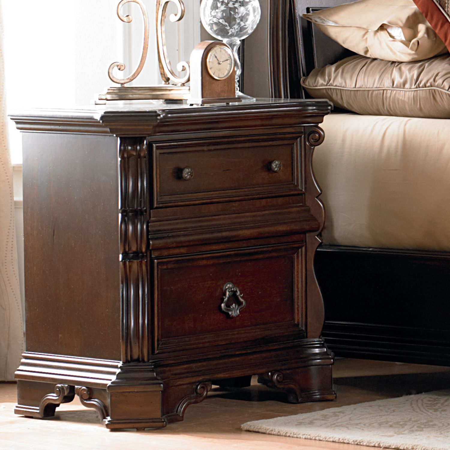 Arbor Place Wood 3-Drawer Night Stand