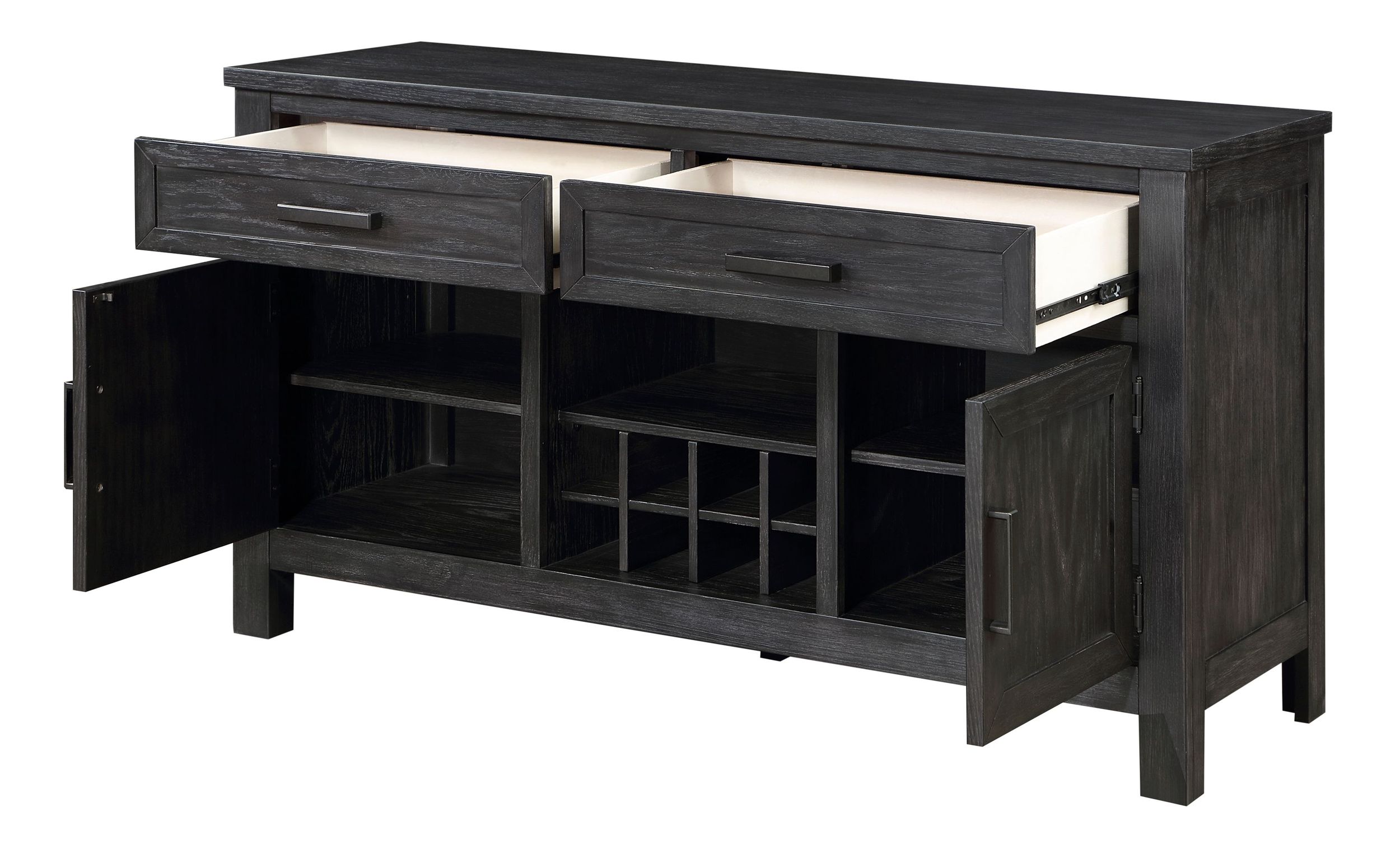 Orem Wood Server with 2 Doors & 2 Drawers
