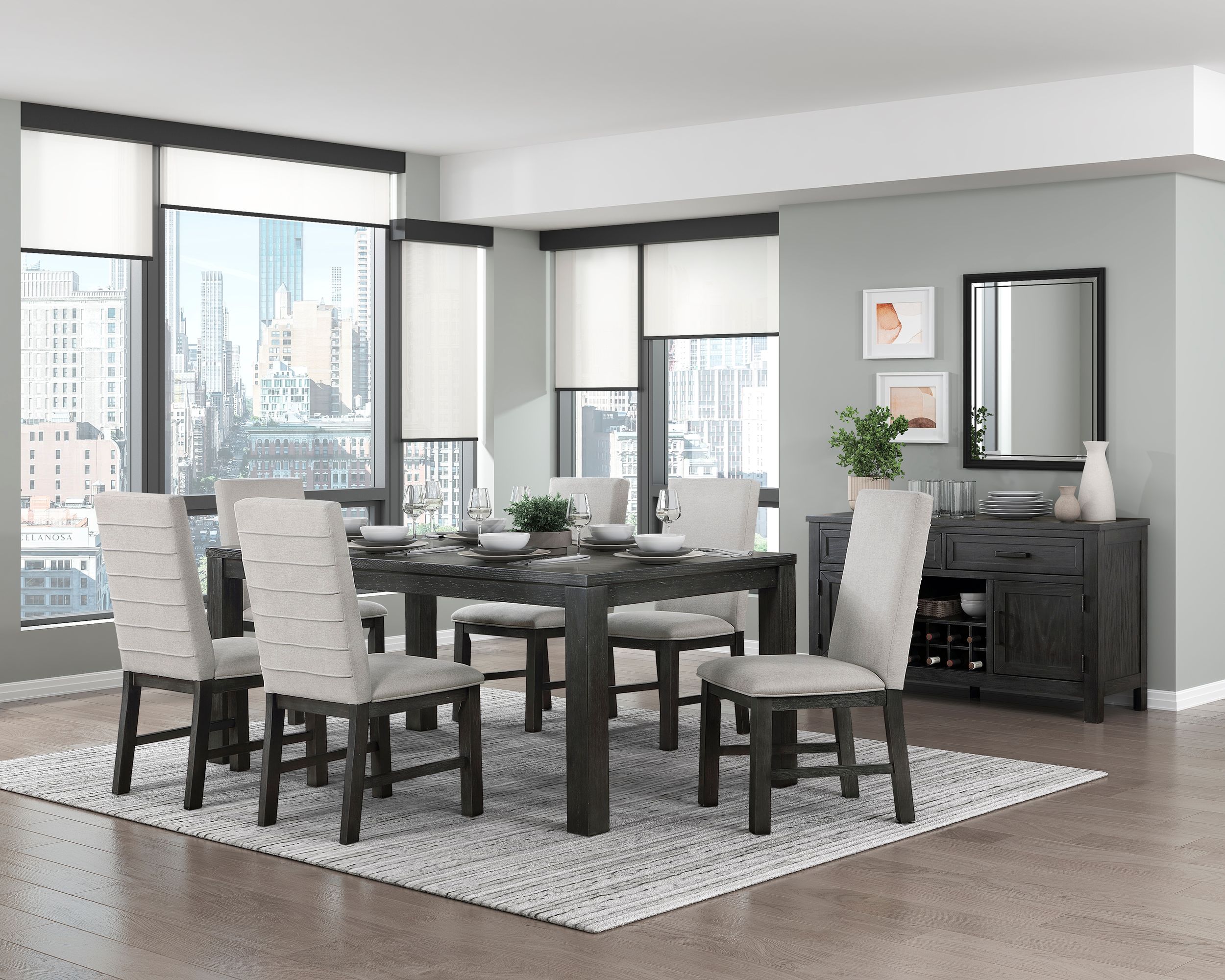 Orem Fabric/Wood Side Chair