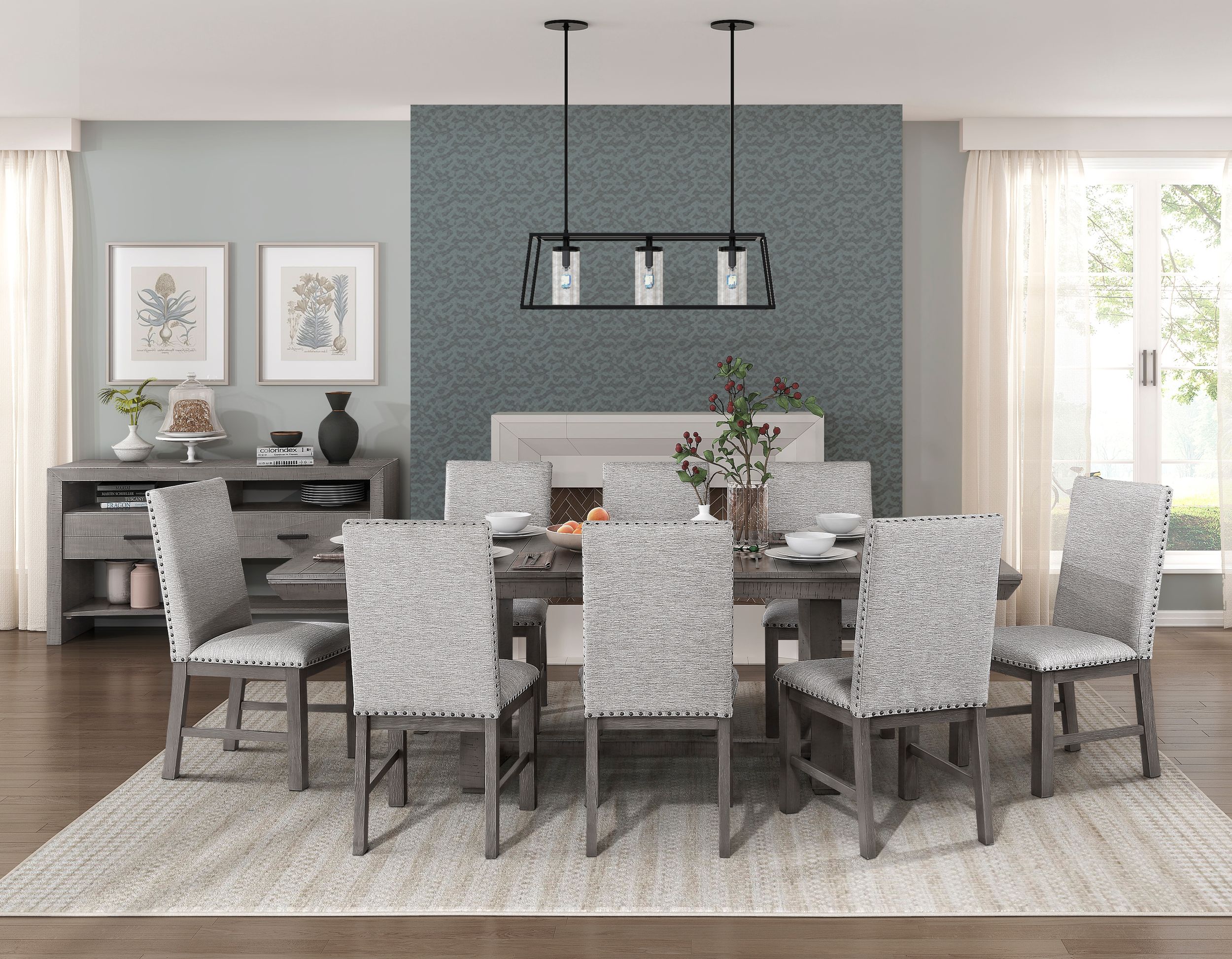Gresham Rectangular Drop Leaf Wood Dining Table