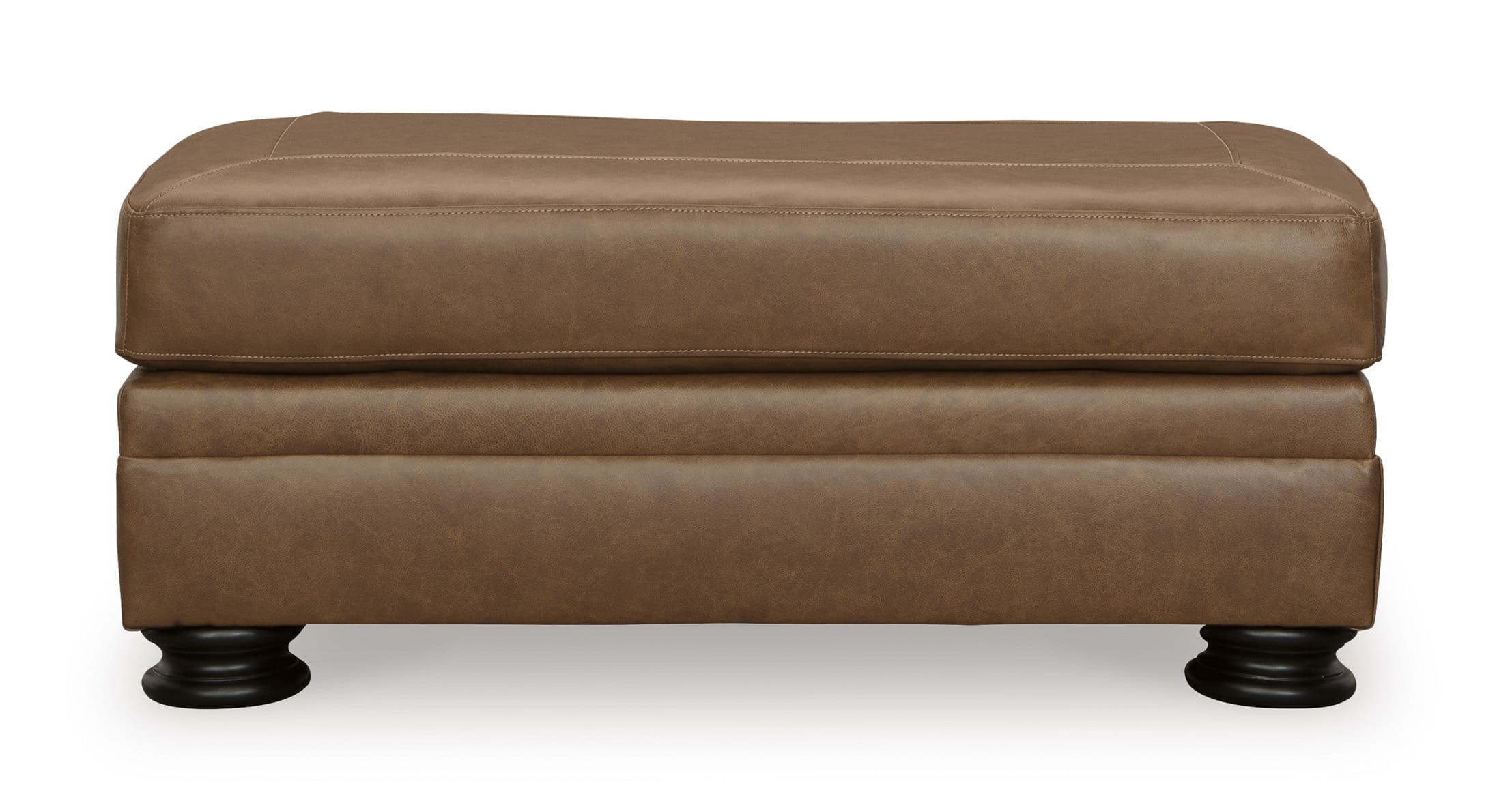 Carianna Leather Ottoman by Ashley