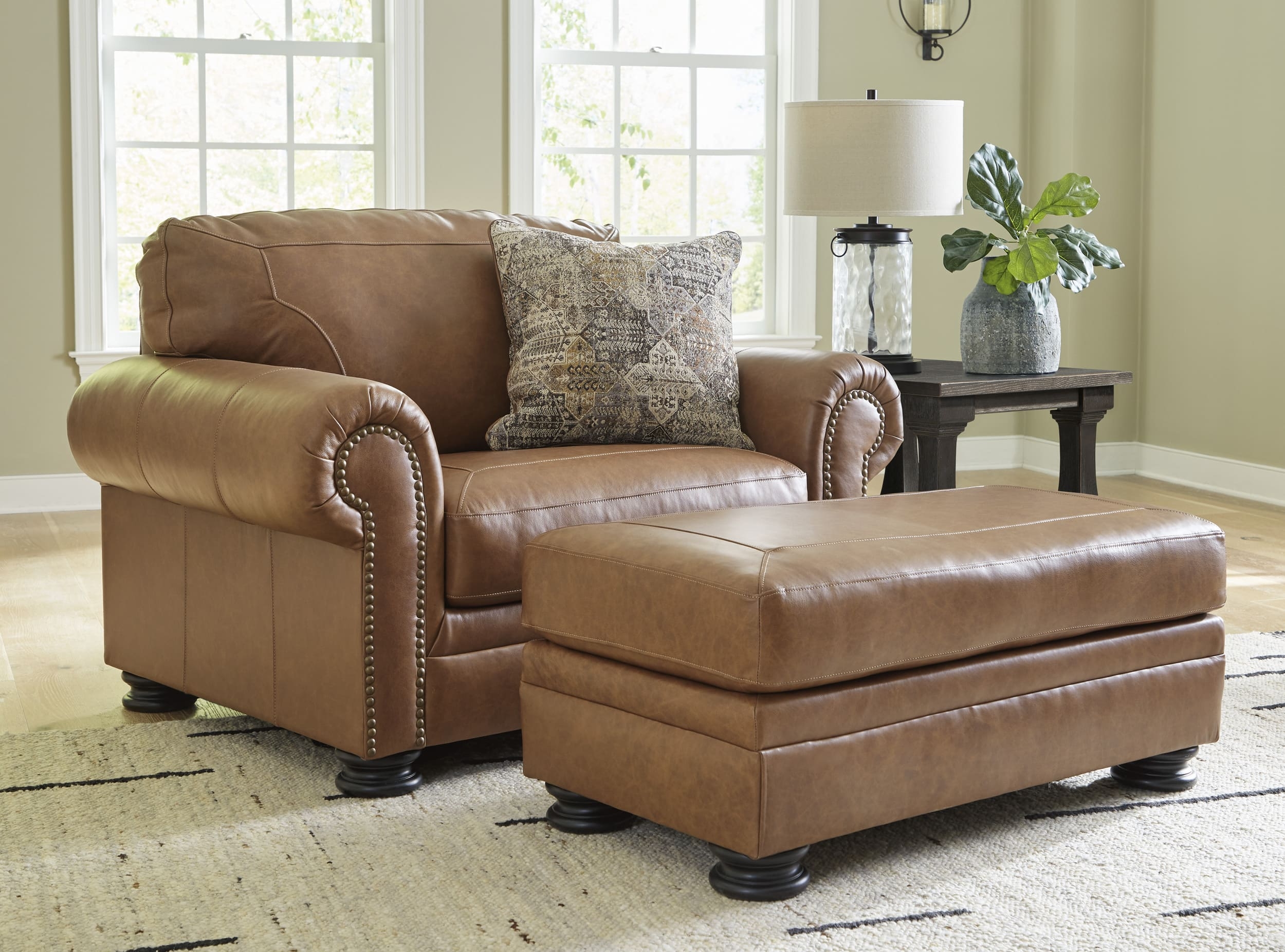 Ashley Carianna Chair and Ottoman