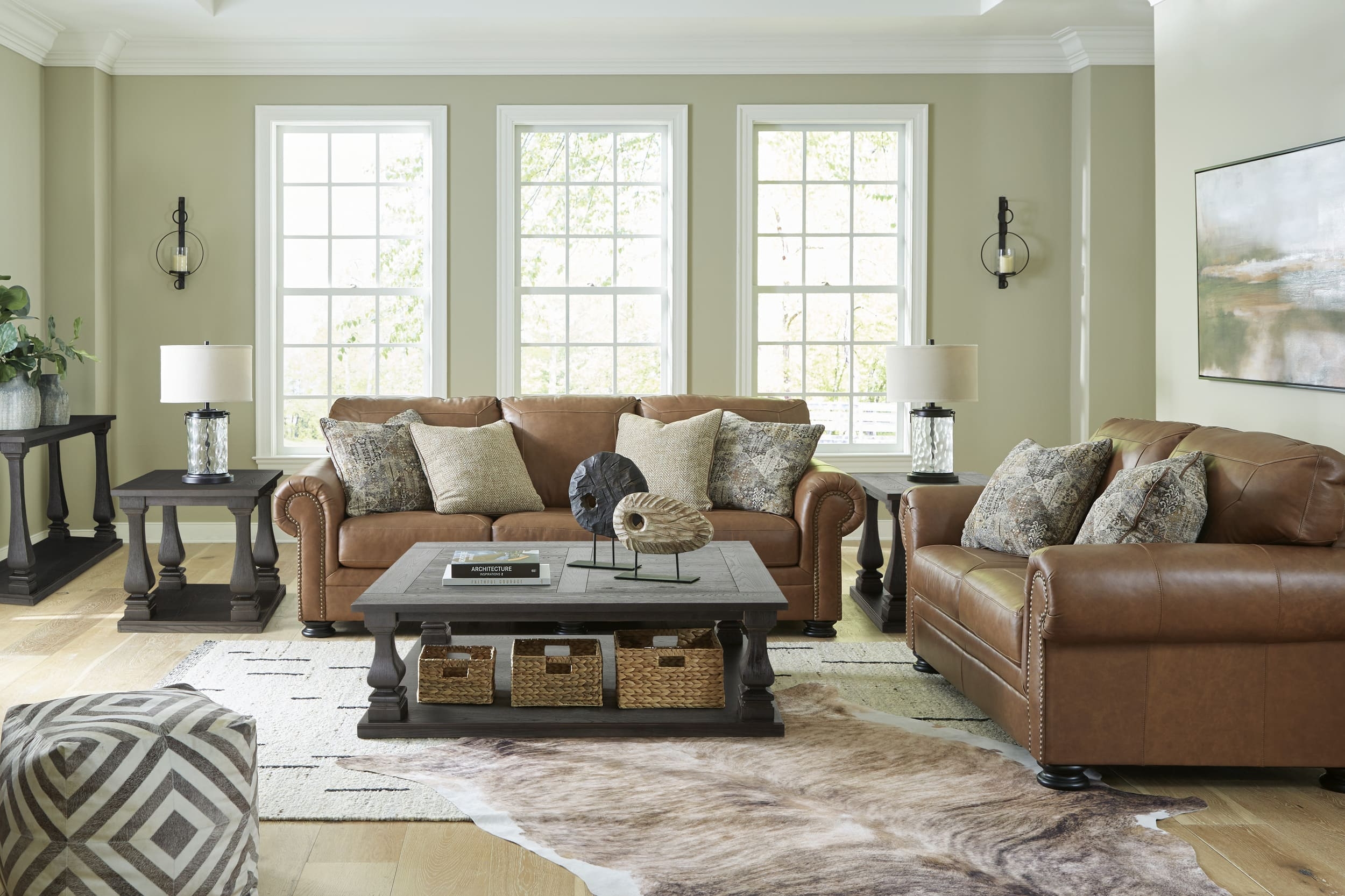 Carianna Leather Queen Sofa Sleeper