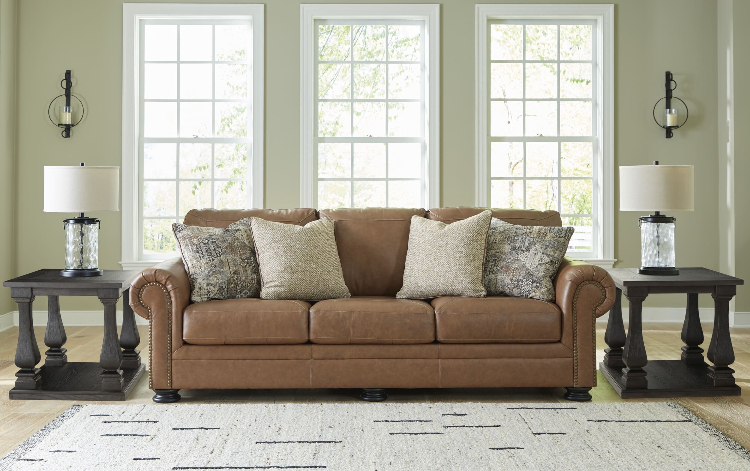 Carianna Leather Queen Sofa Sleeper