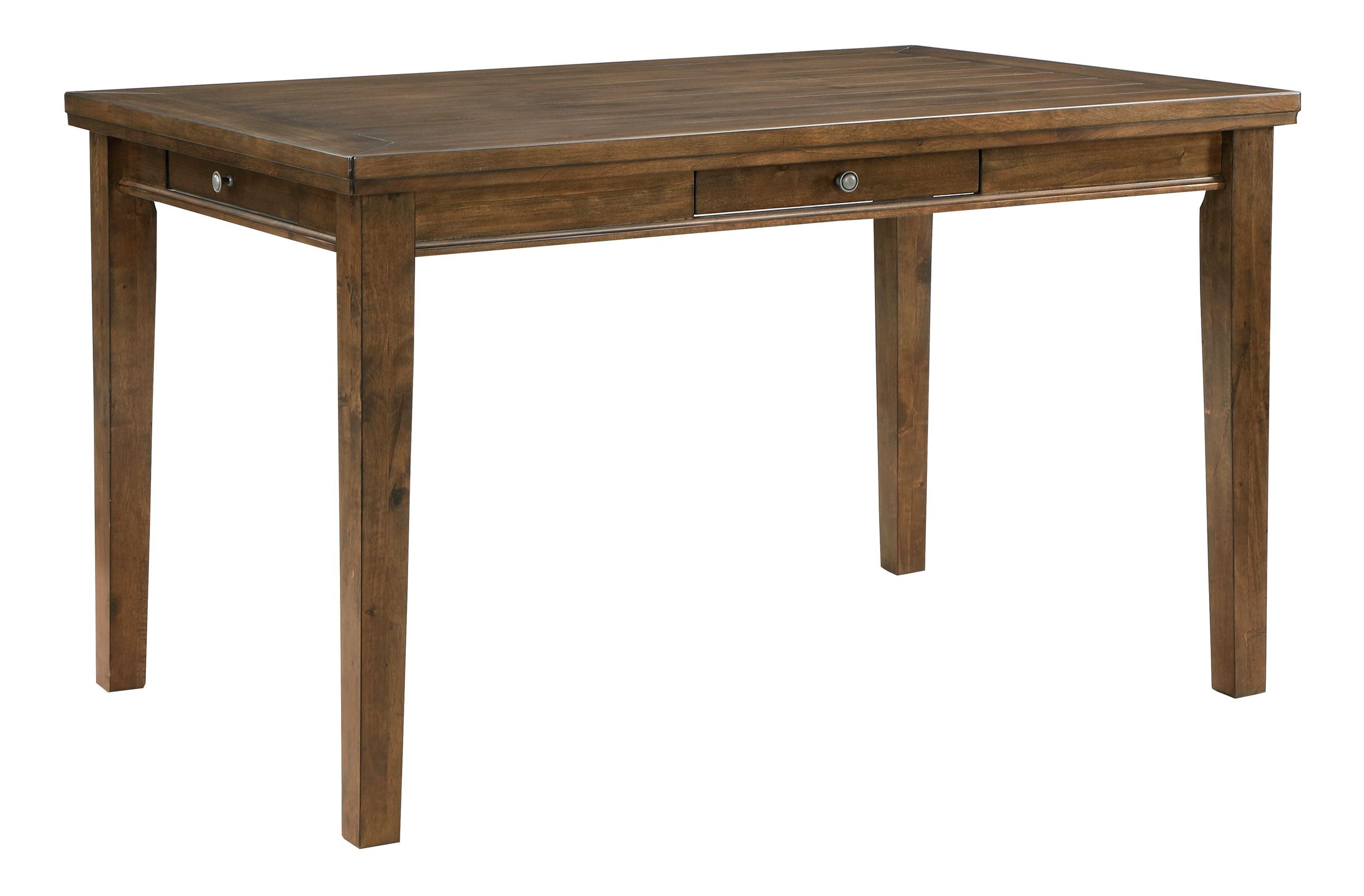 Tigard Rectangular Wood Counter Height Table with 4 Drawers