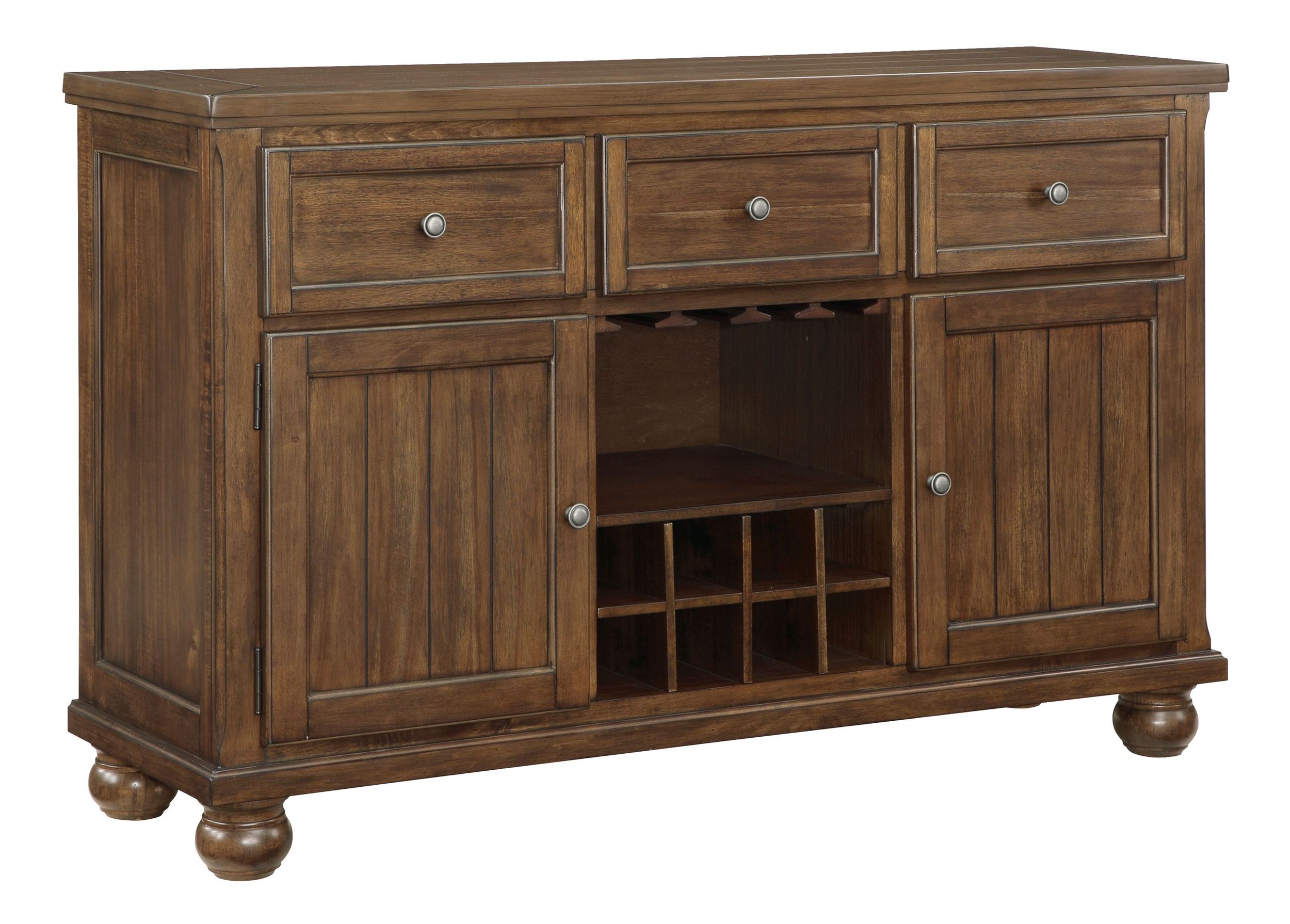 Tigard Rectangular Wood Counter Height Set with 4 Drawers