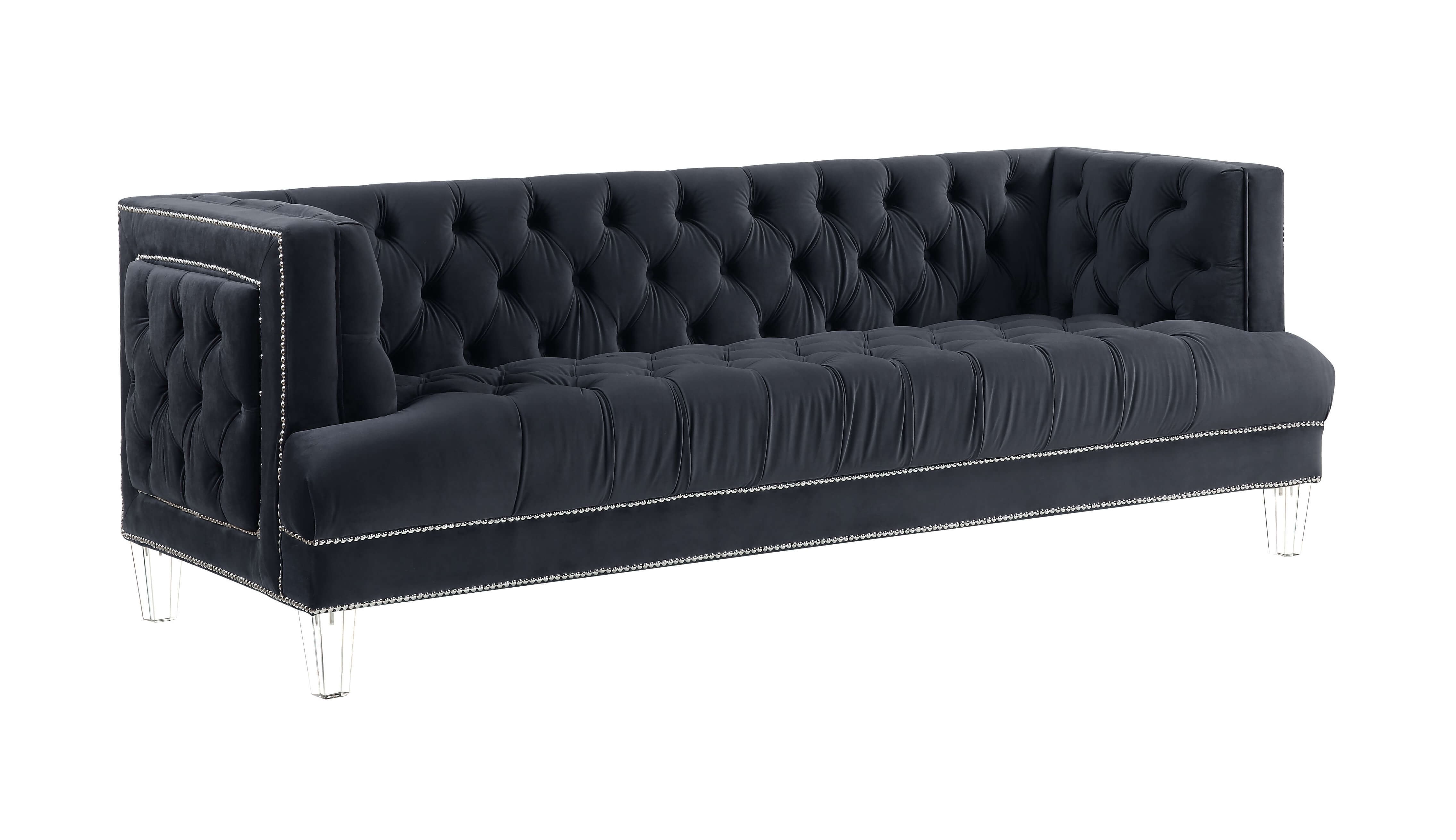 Ansario Velvet Tufted Living Room Set