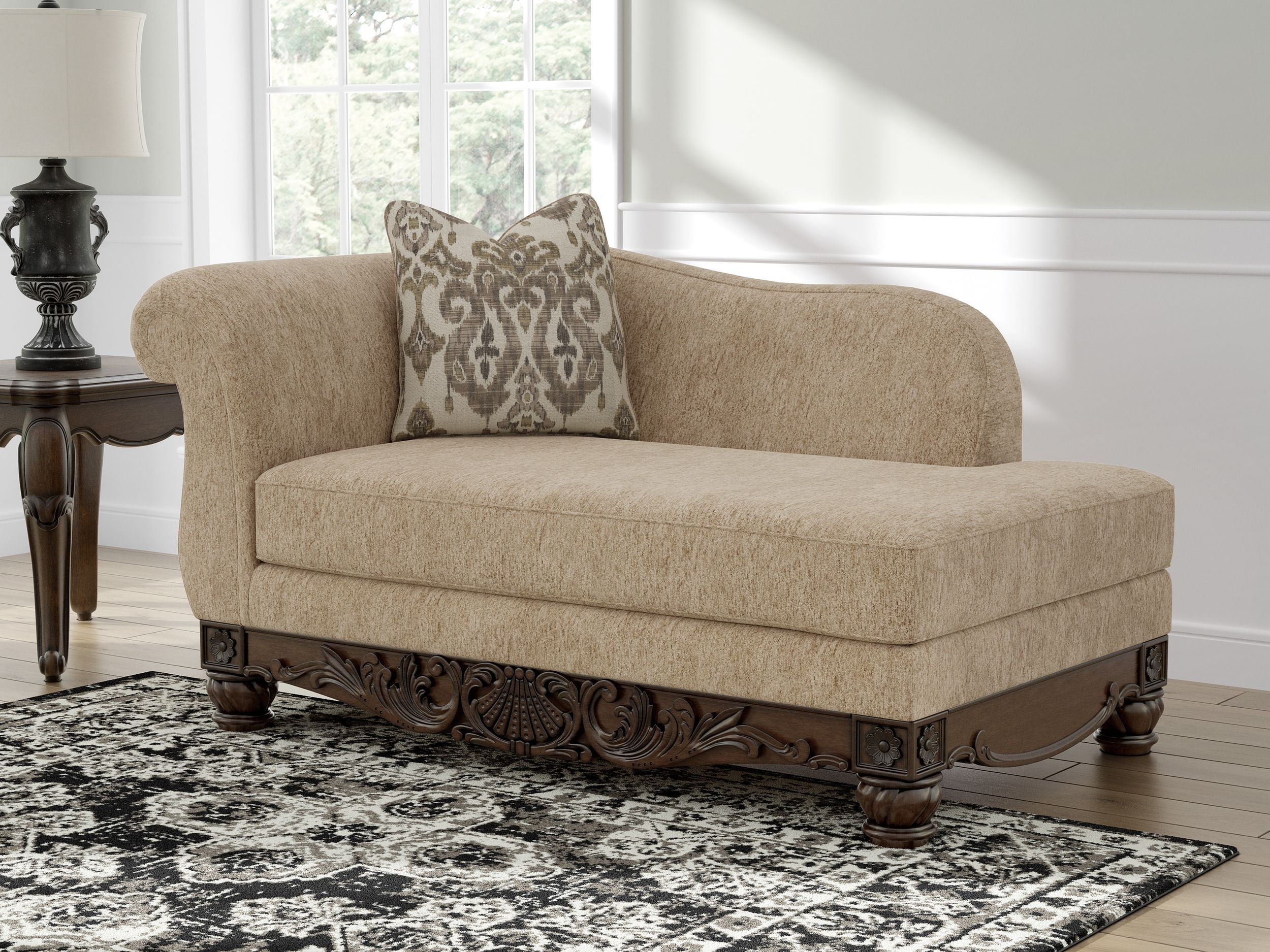 Chelsworth RAF Corner Chaise - Golden Polyester | SohoMod