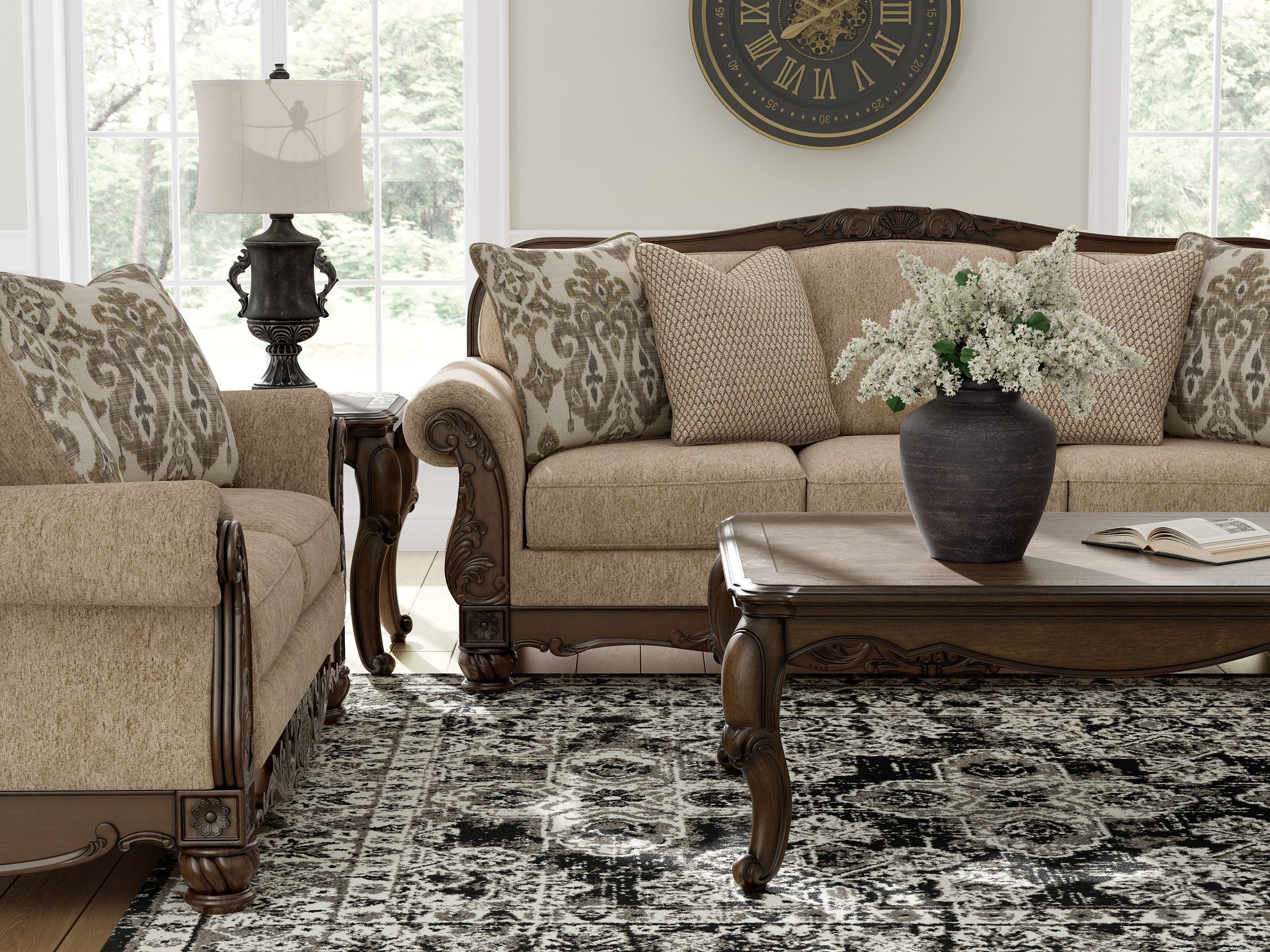Chelsworth Golden Living Room Set | Ashley Furniture | Sohomod