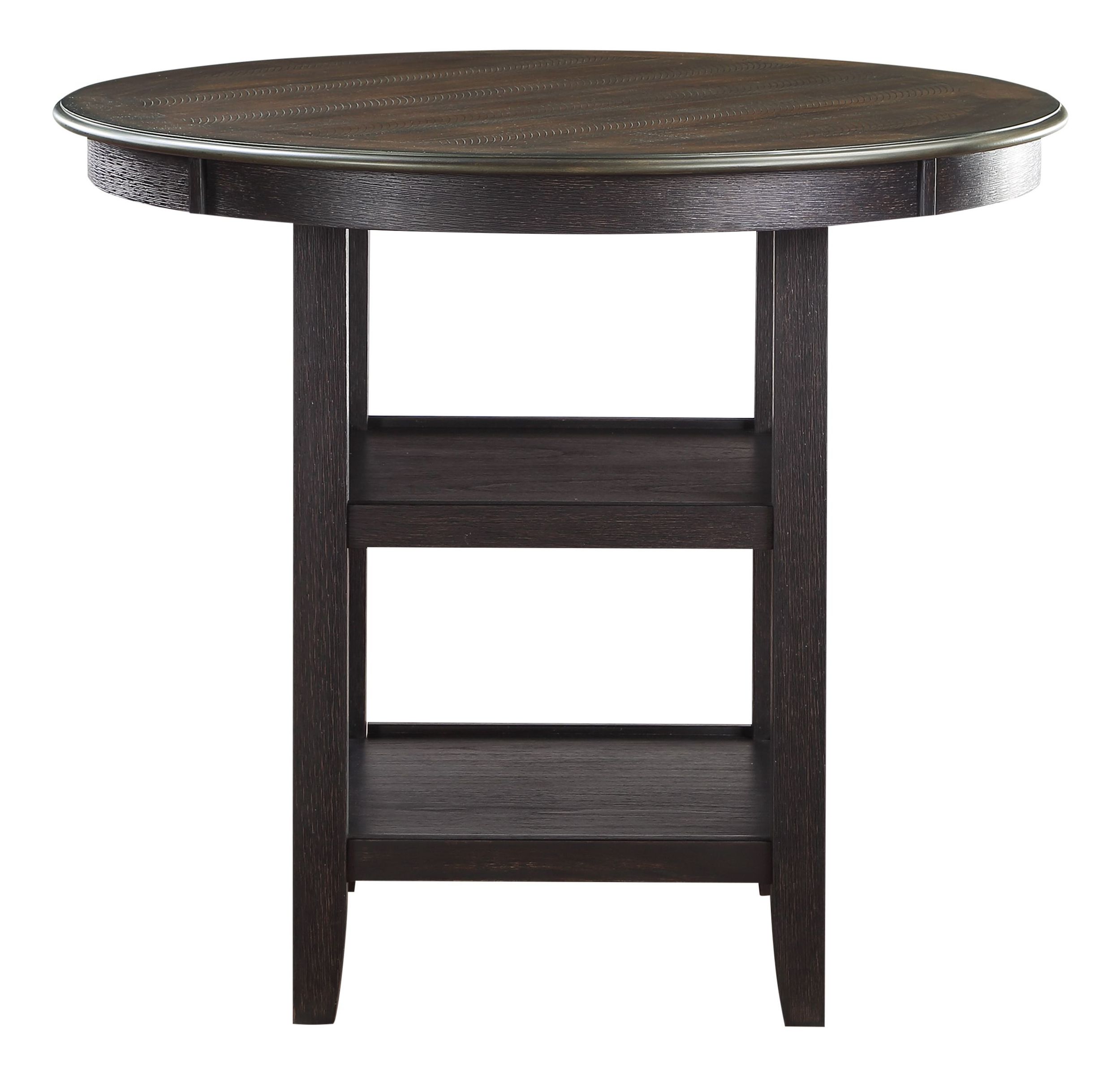 Asher Round Wood Counter Height Set