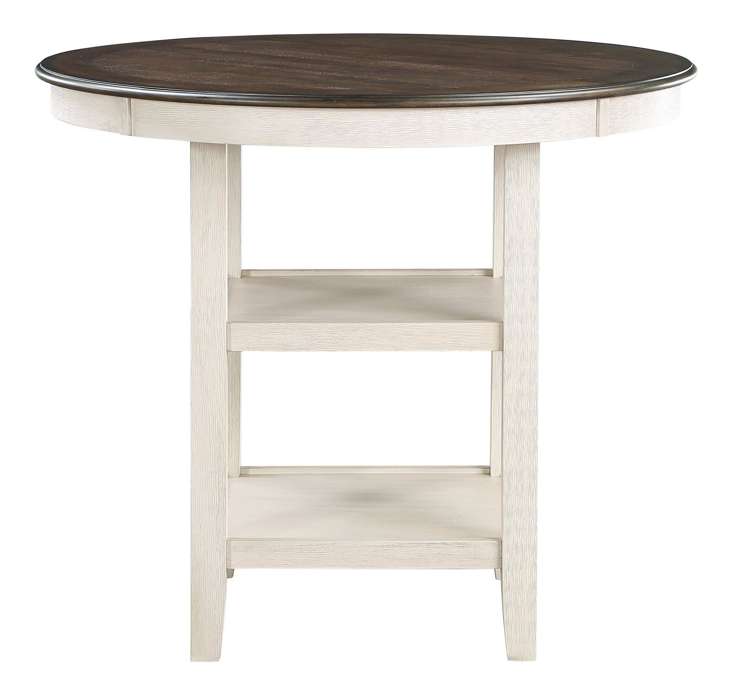 Asher Round Wood Counter Height Set
