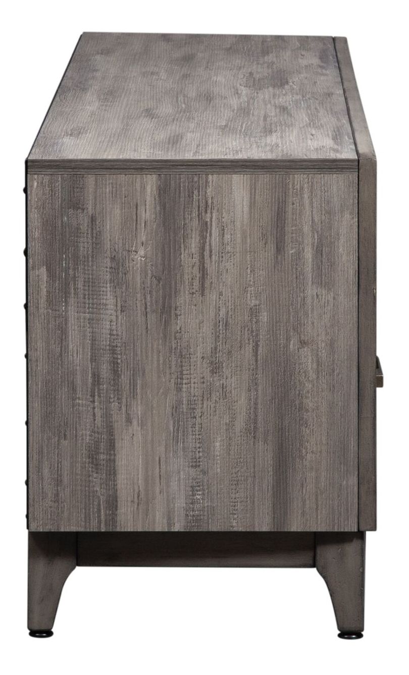 Mercury 76-inch Melamine/Wood 3-Drawer TV Console