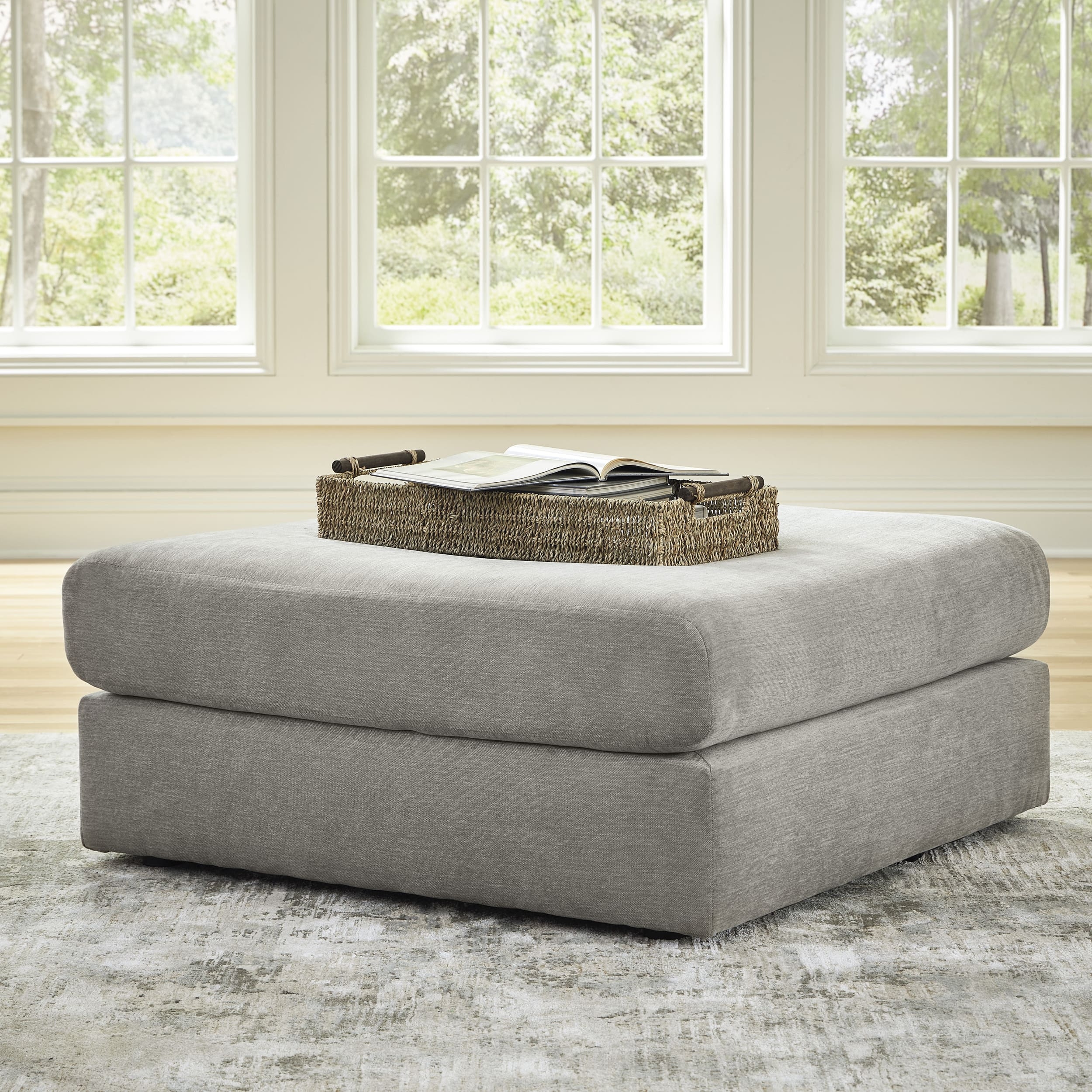 Avaliyah Polyester Oversized Accent Ottoman
