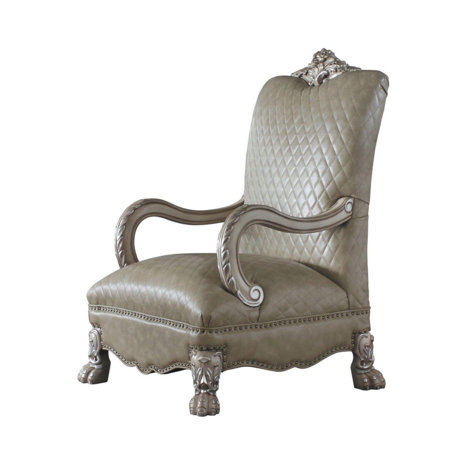 Dresden PU/Wood Tufted Living Room Set, Composition 3