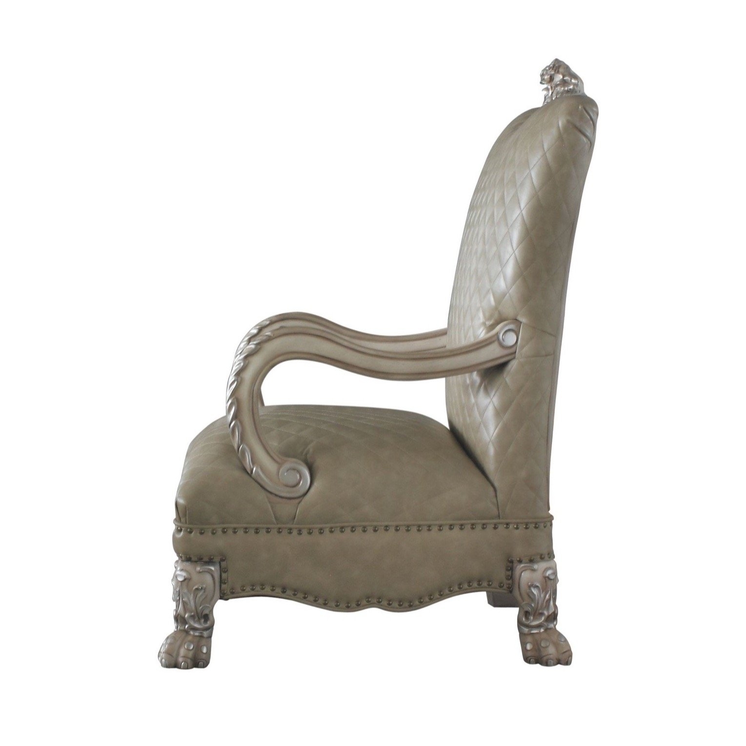 Dresden PU/Wood Tufted Living Room Set, Composition 3