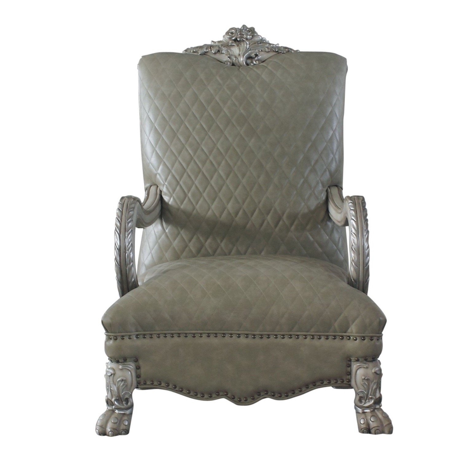 Dresden PU/Wood Tufted Living Room Set, Composition 3