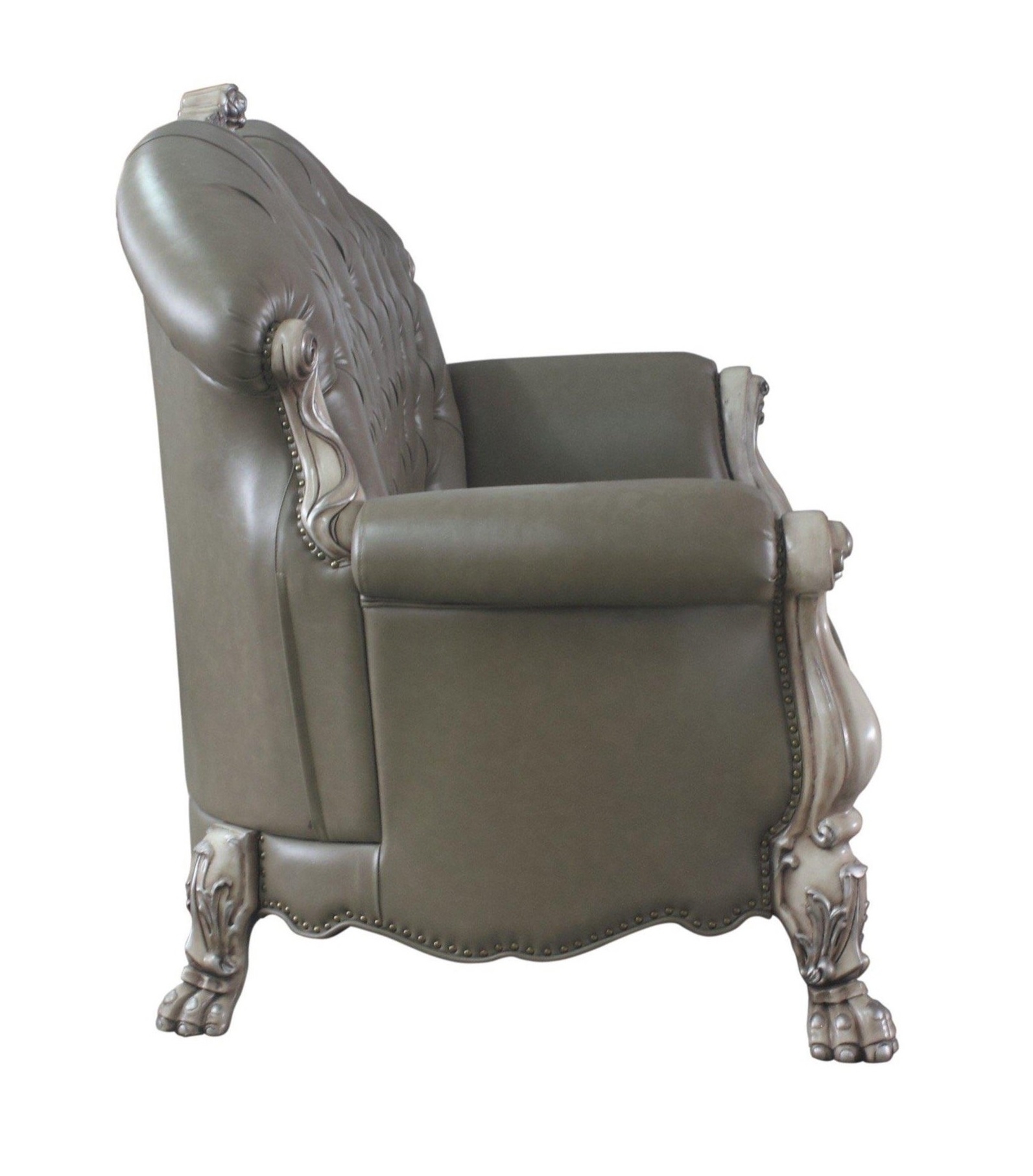 Dresden PU/Wood Tufted Living Room Set, Composition 2