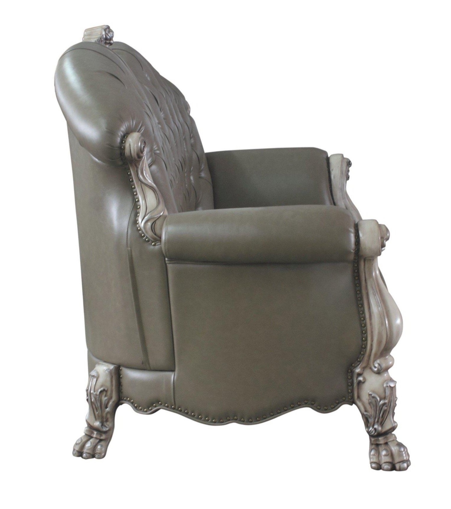 Dresden PU/Wood Tufted Living Room Set, Composition 2