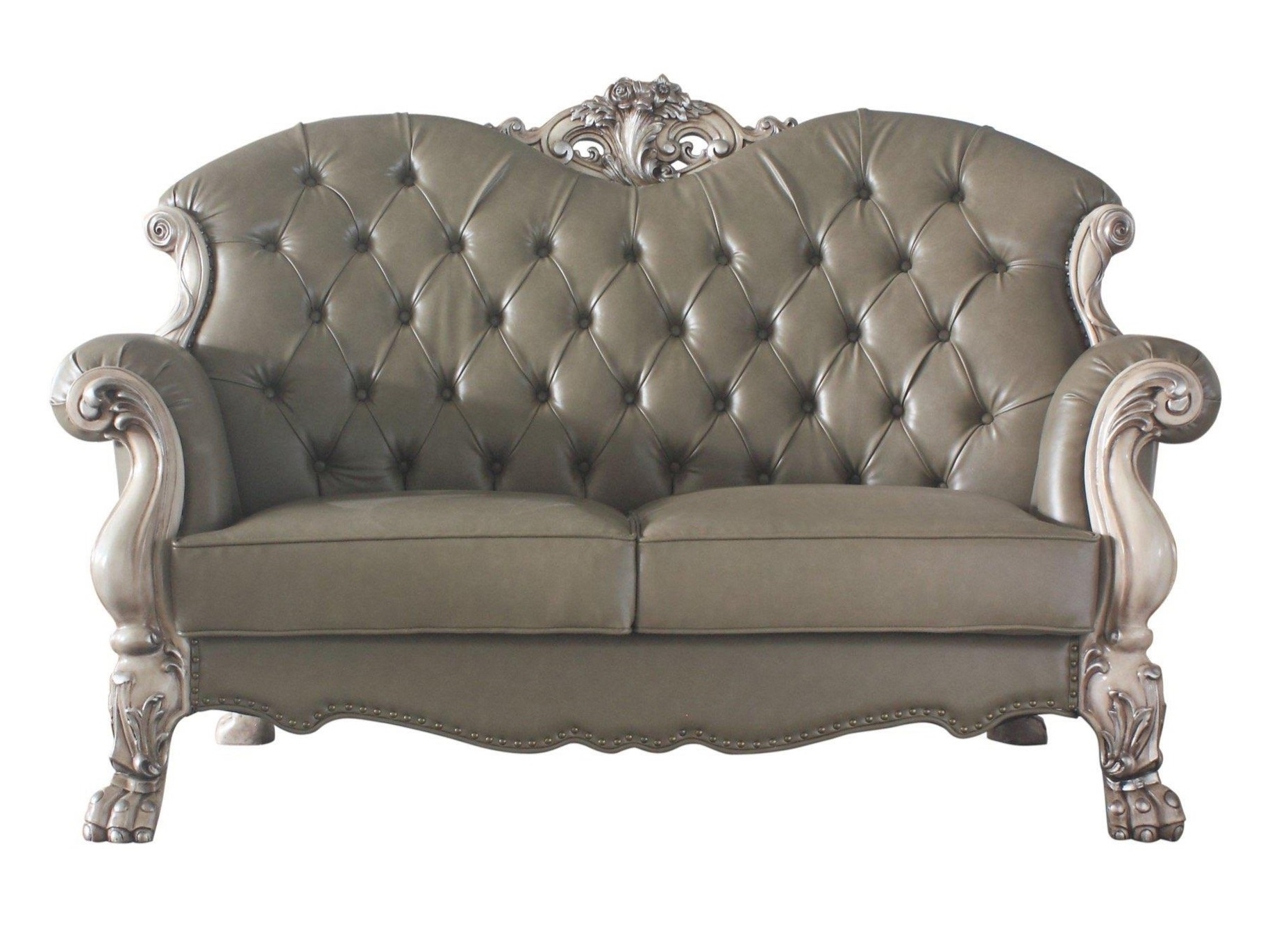 Dresden PU/Wood Tufted Living Room Set