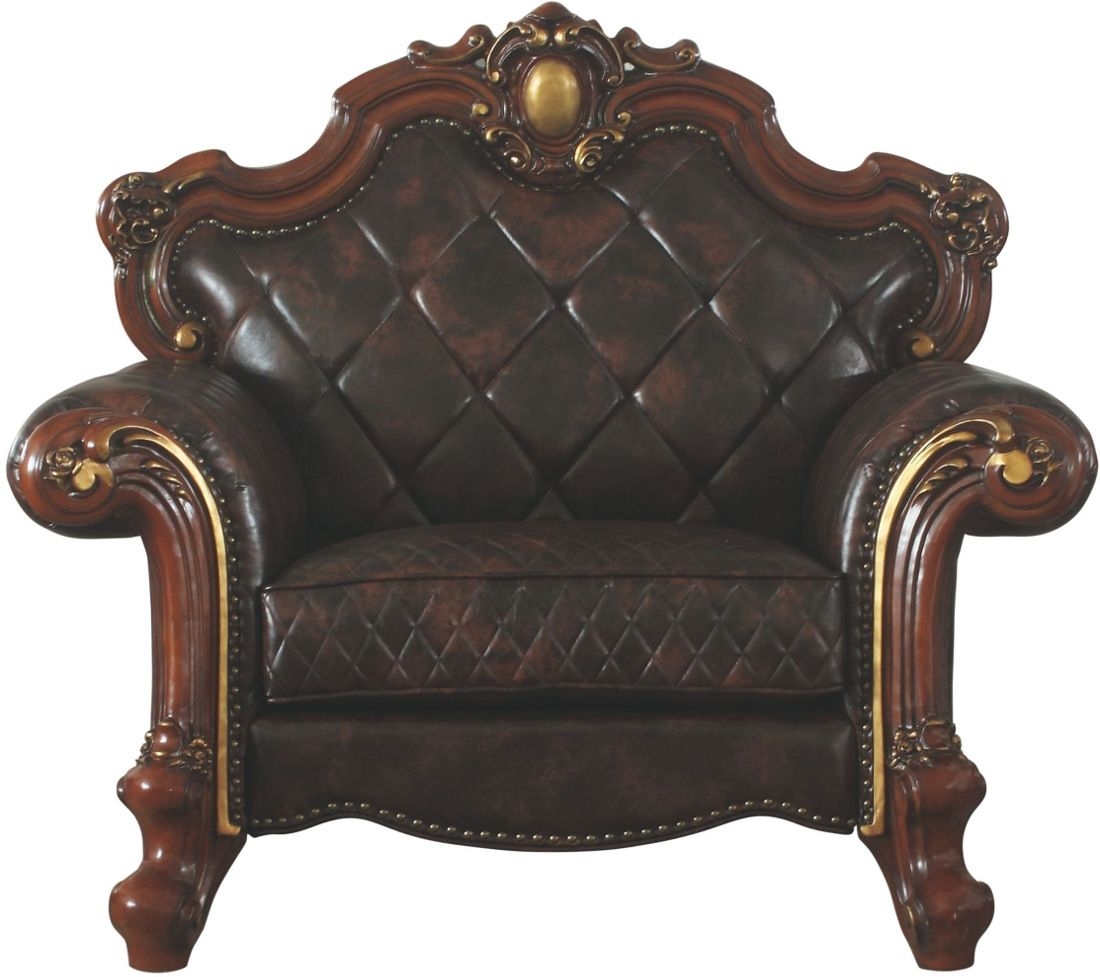 Picardy Wood/PU Chair