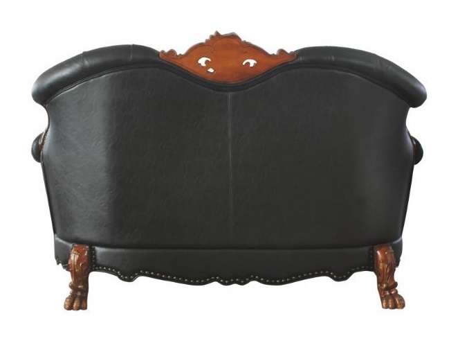 Dresden PU/Wood Tufted Loveseat