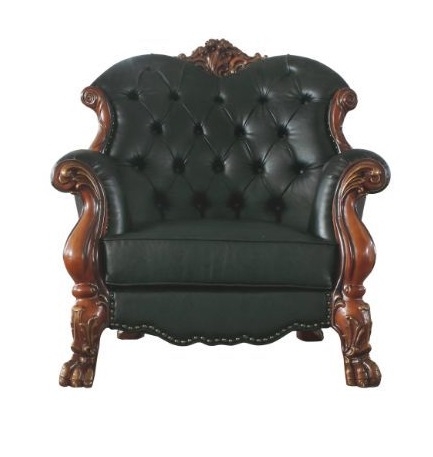 Dresden PU/Wood Tufted Chair