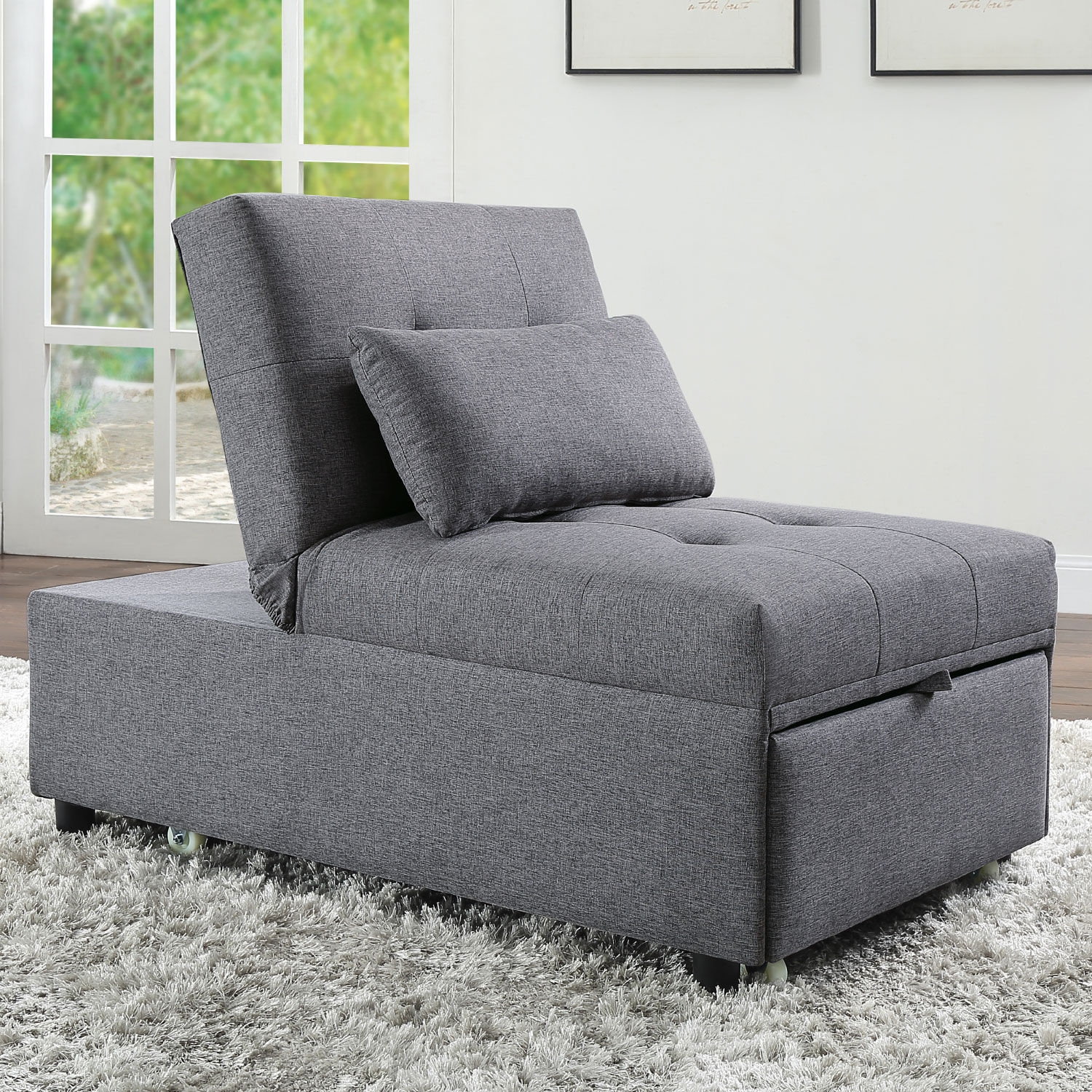 Hidalgo Fabric Sleeper Chair