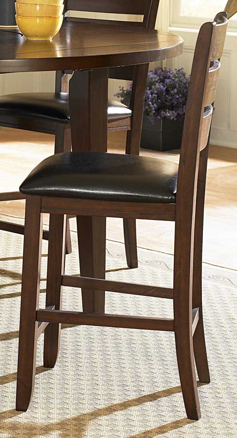 Ameillia Transitional Vinyl/Wood Veneer Counter Dining Chair by Homelegance