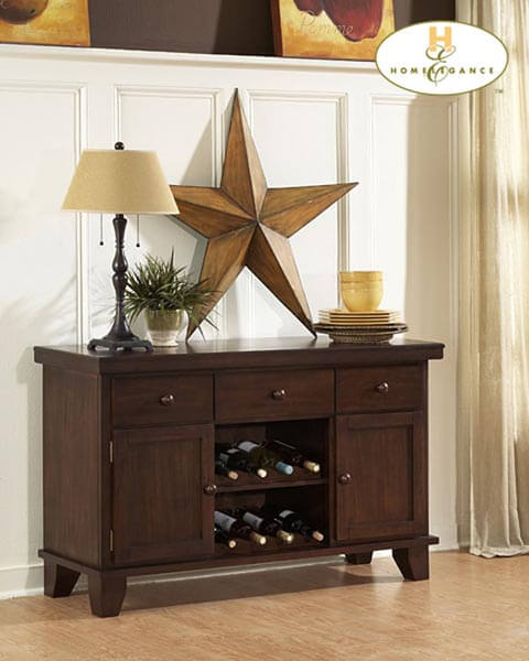 Ameillia Transitional Wood Buffet by Homelegance