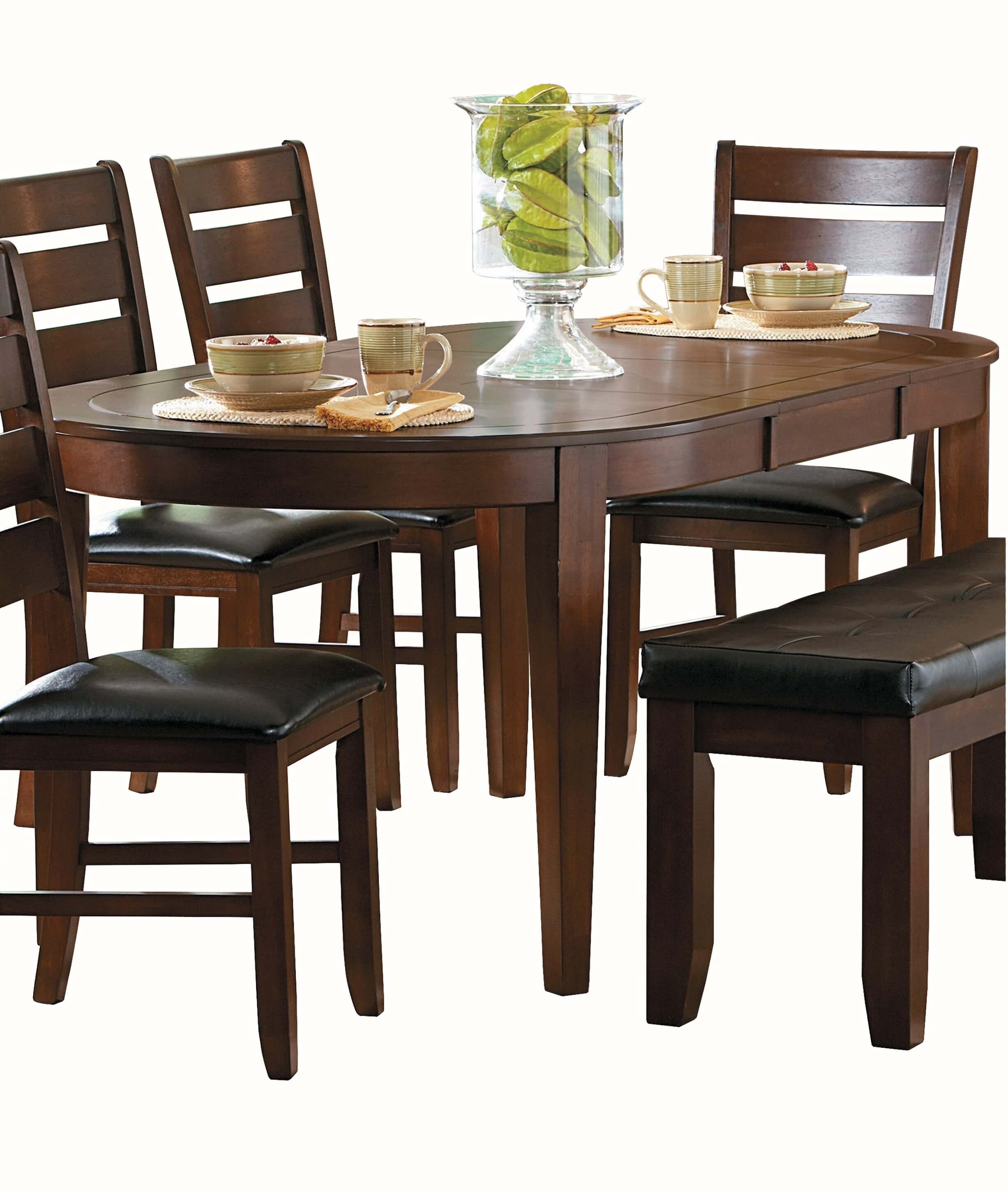 Ameillia Classic Oval Wood Veneer Dining Table