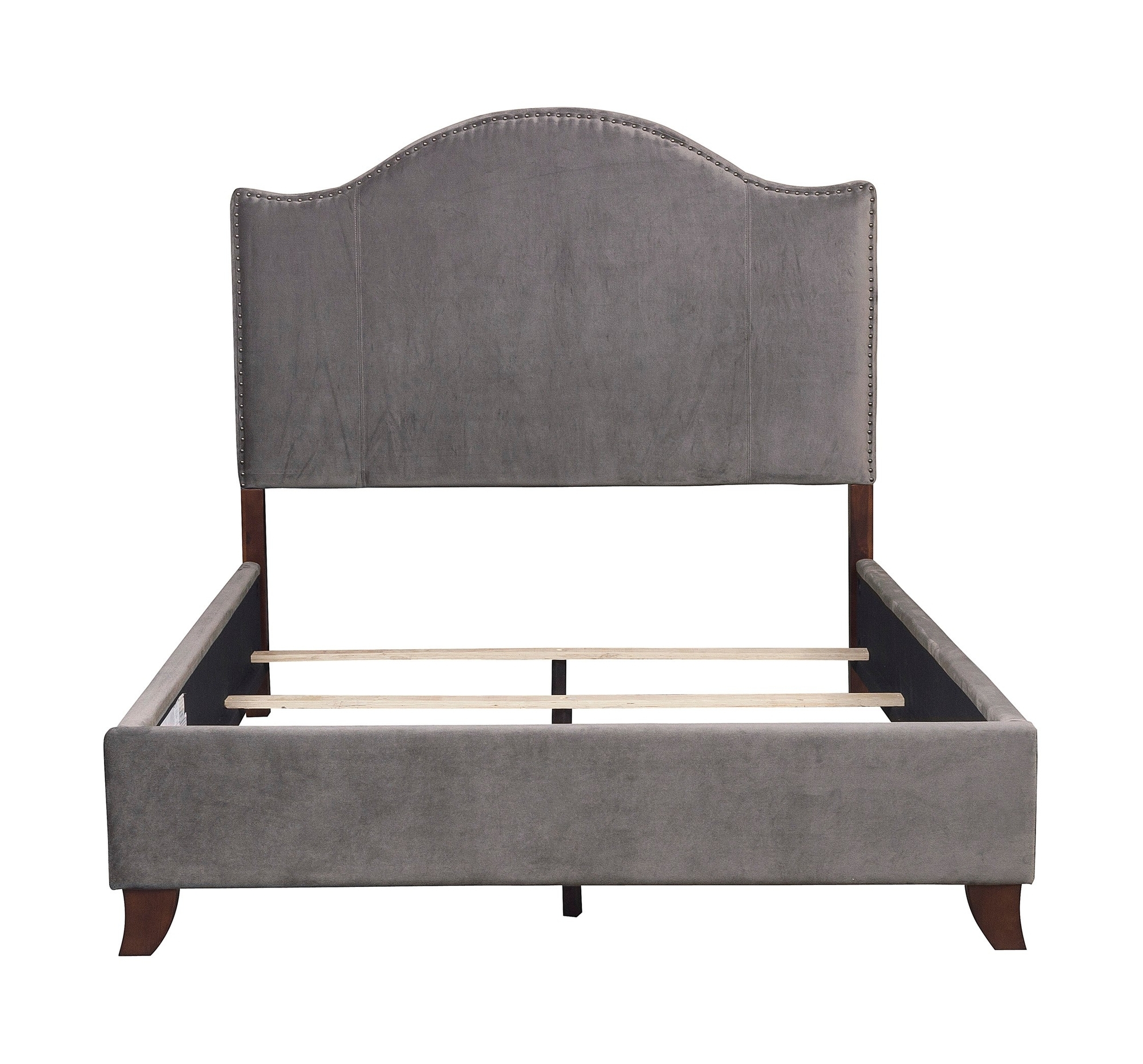 Carlow Velvet Fabric Bed, Full Size