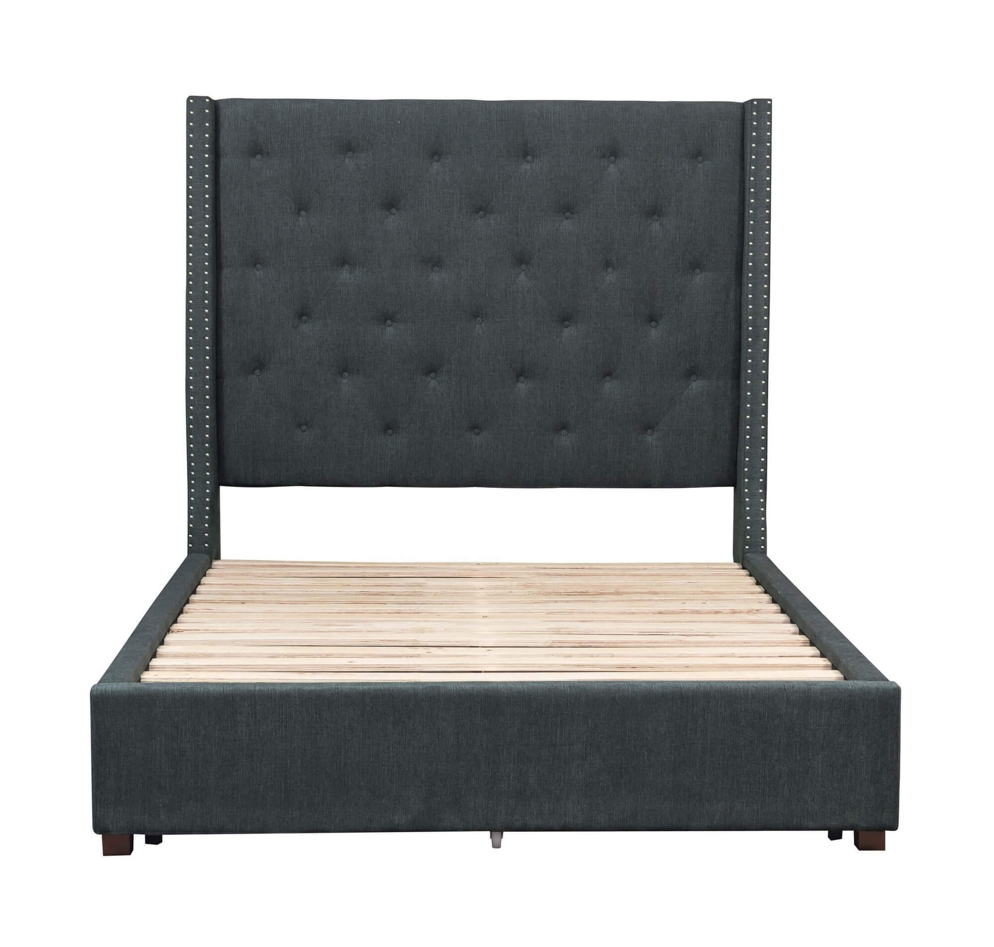 Fairborn Fabric Button-Tufted Platform Bed, Full Size