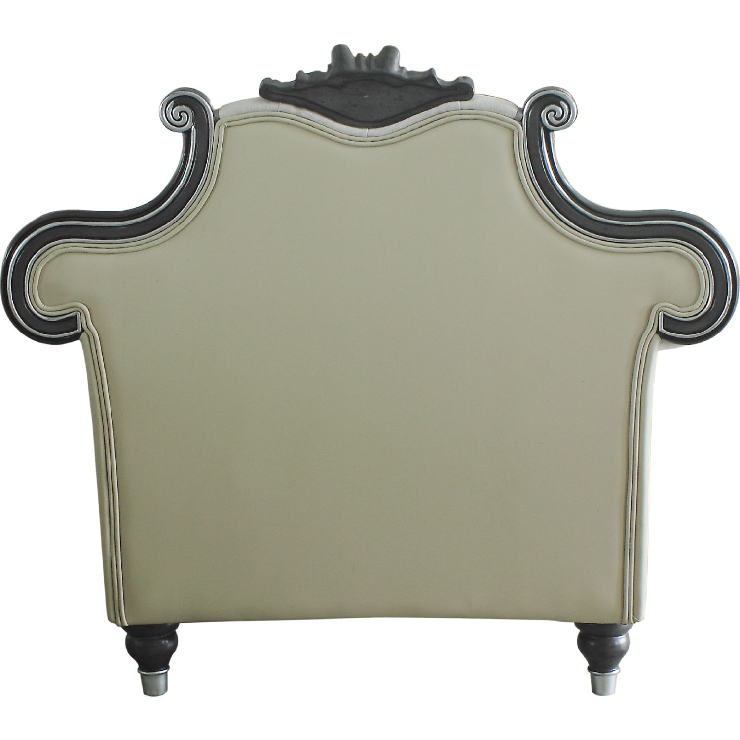 House Delphine Fabric/Leatherette Tufted Chair