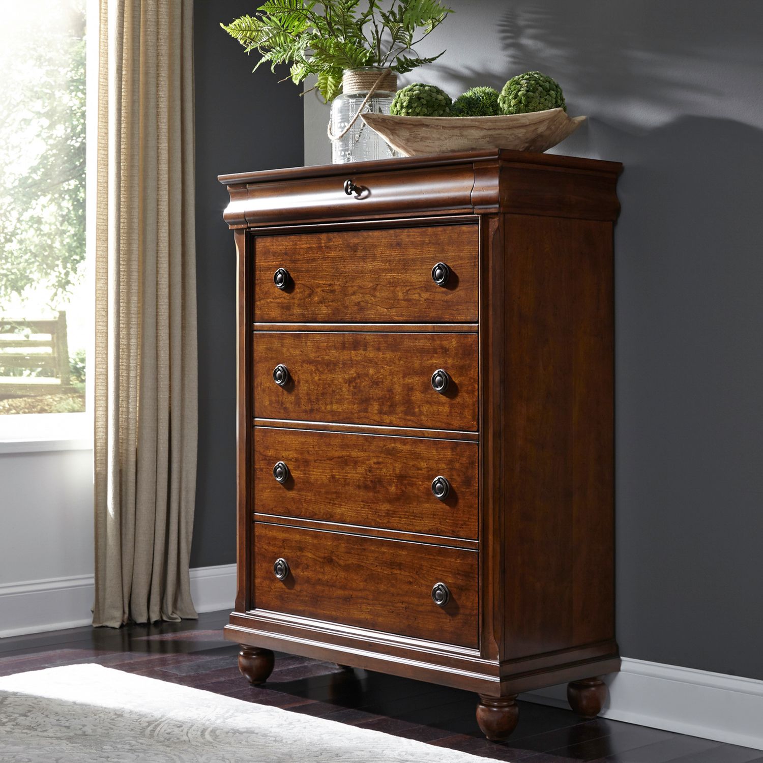 Rustic Traditions Wood 5-Drawer Chest