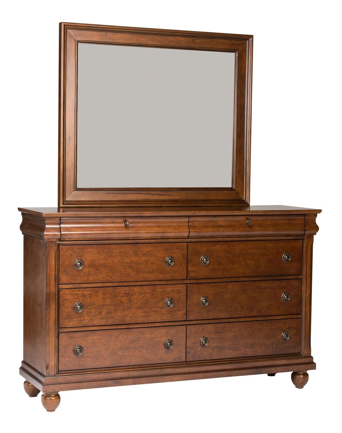 Rustic Traditions Rectangular Wood Landscape Mirror