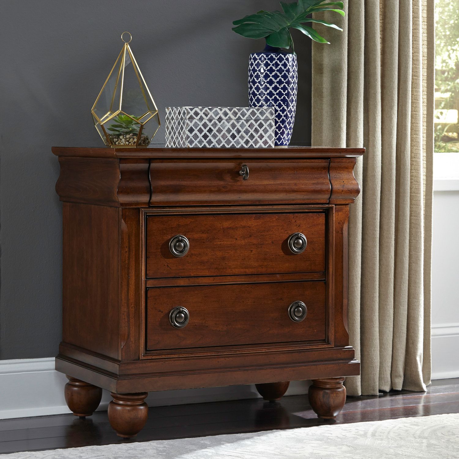 Rustic Traditions Bedroom Set | Wood Sleigh Bed | Liberty