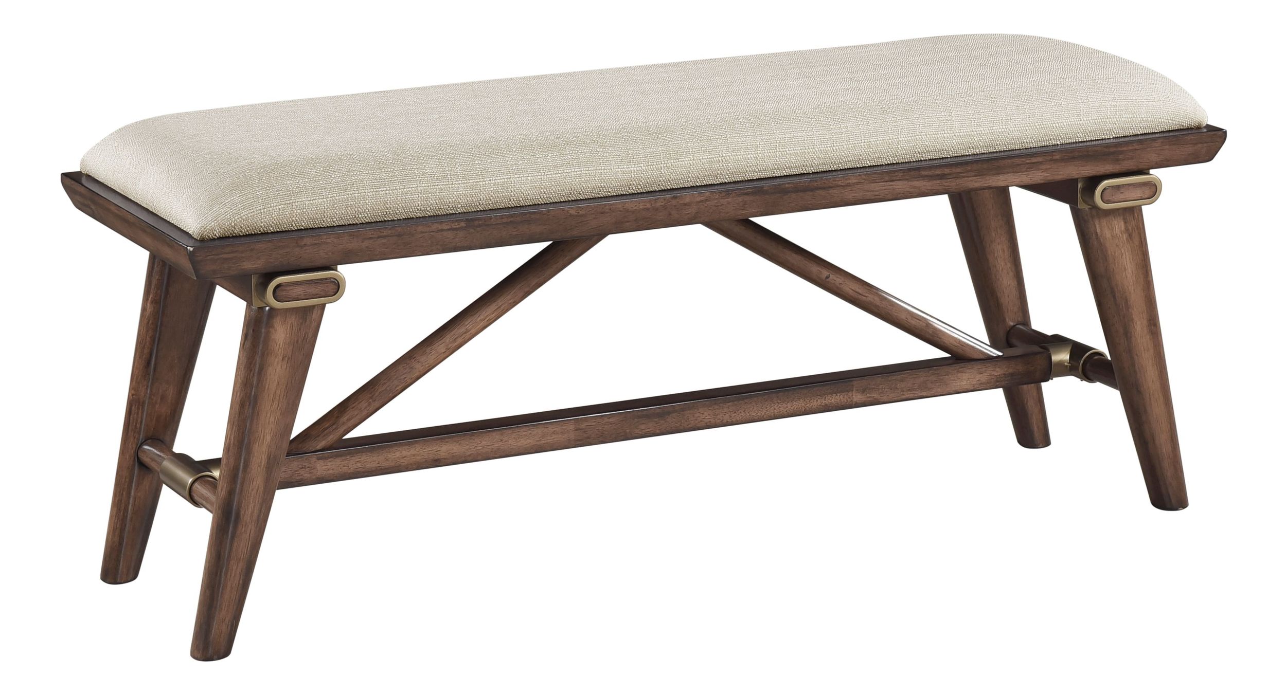 Monroe Wood/Fabric Dining Bench