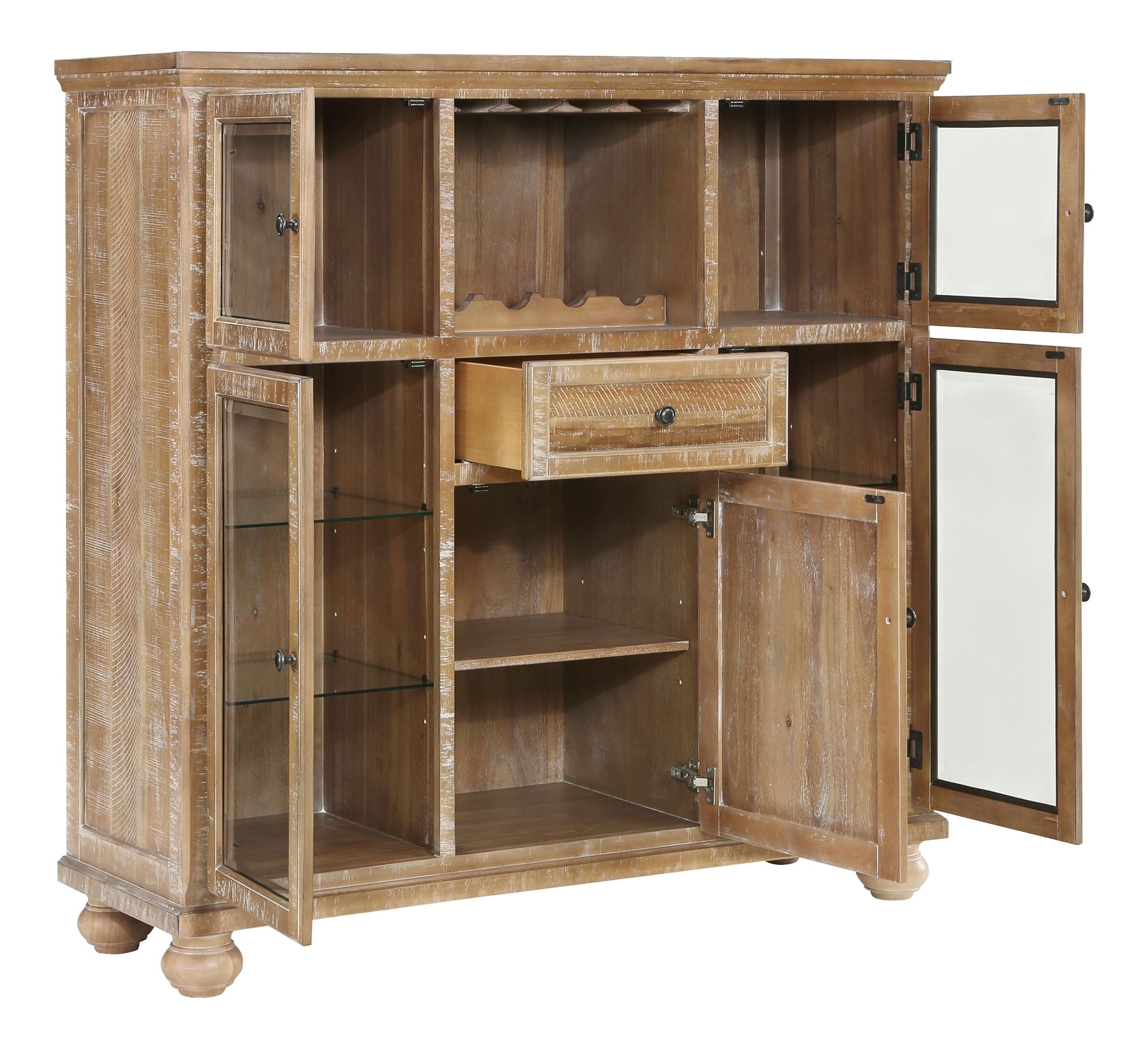 Weatherford Rectangular Extendable Wood Dining Room Set