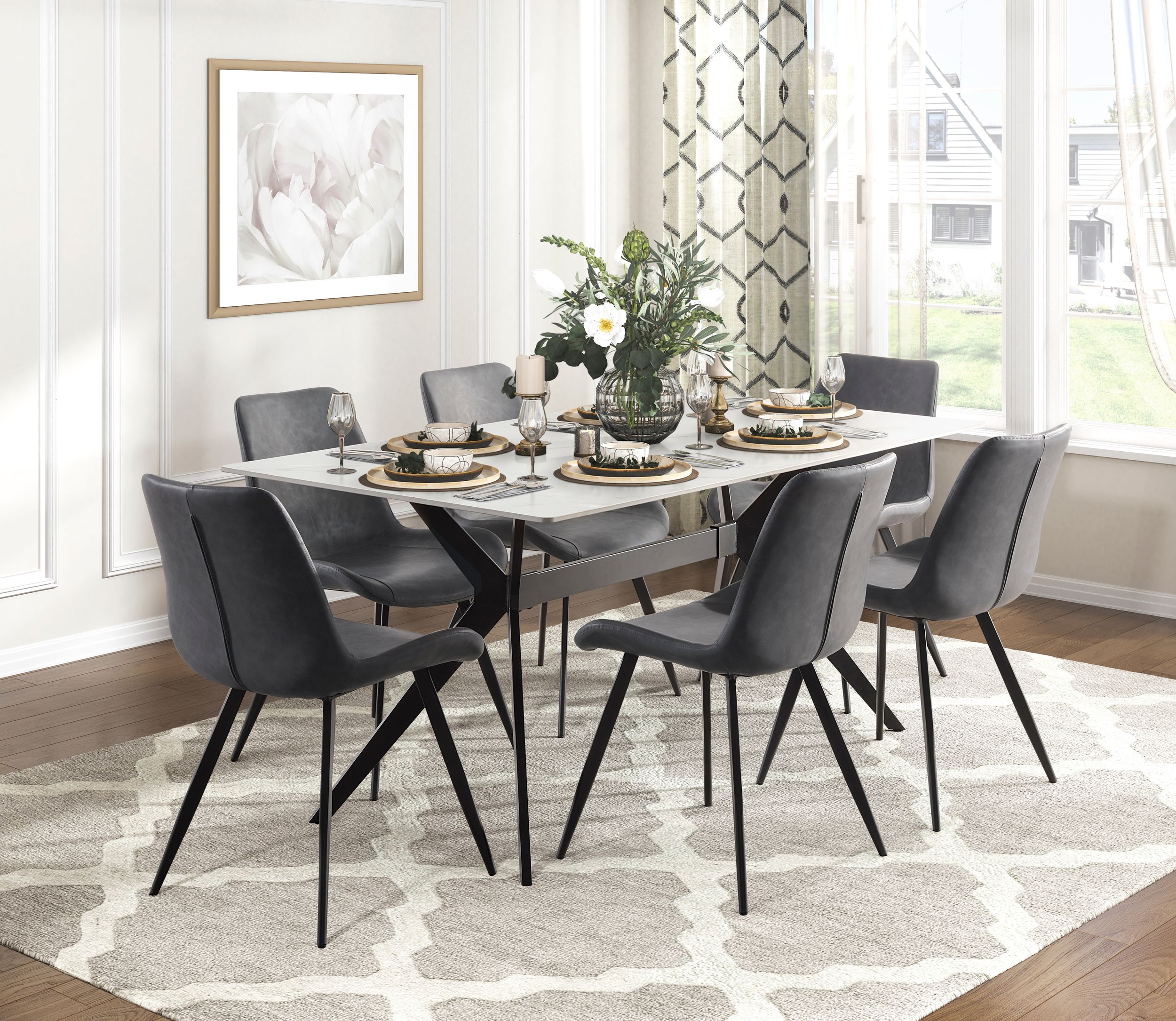 Brixley Metal/Fabric Side Chair