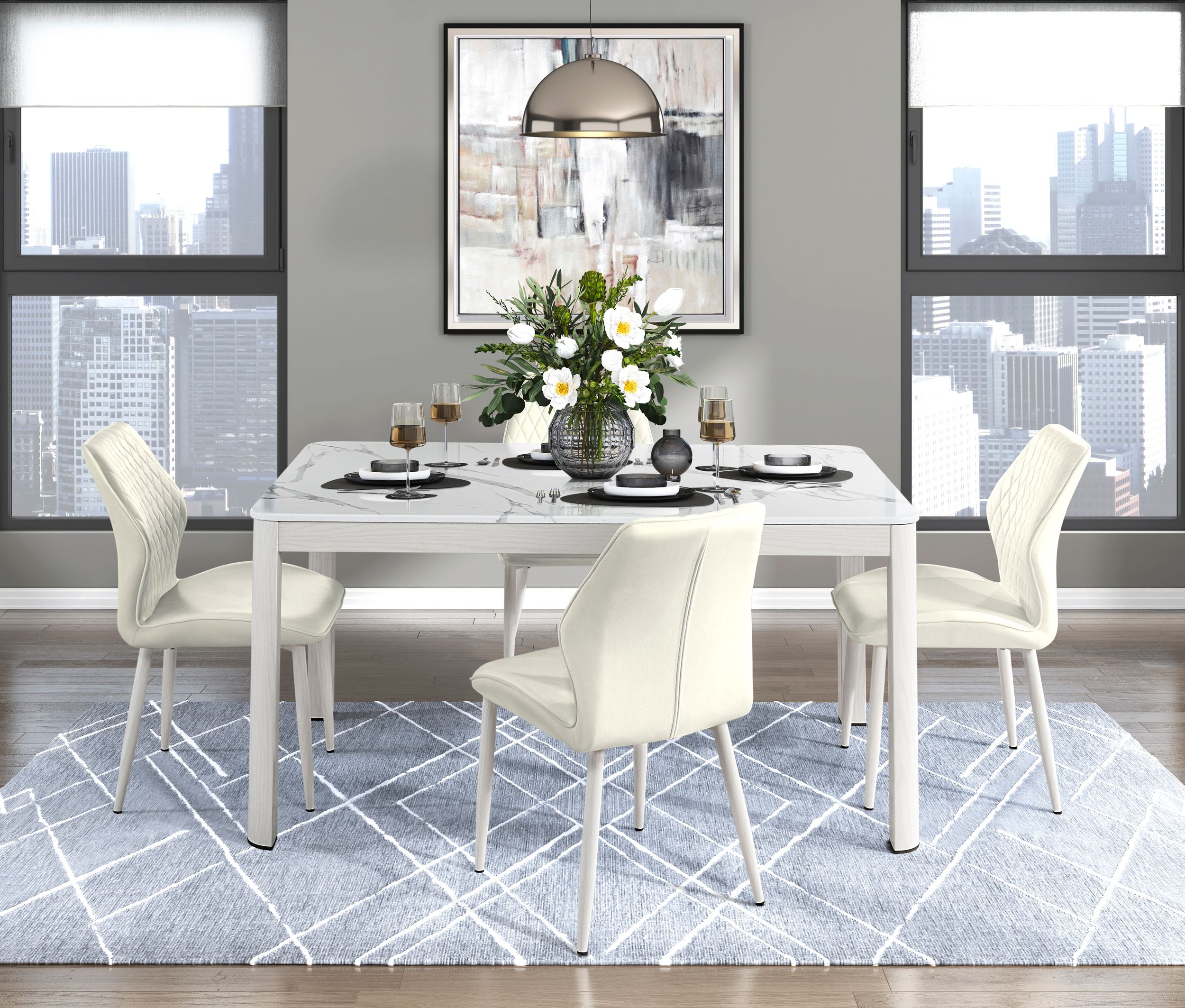 Hollis Metal/Fabric Side Chair
