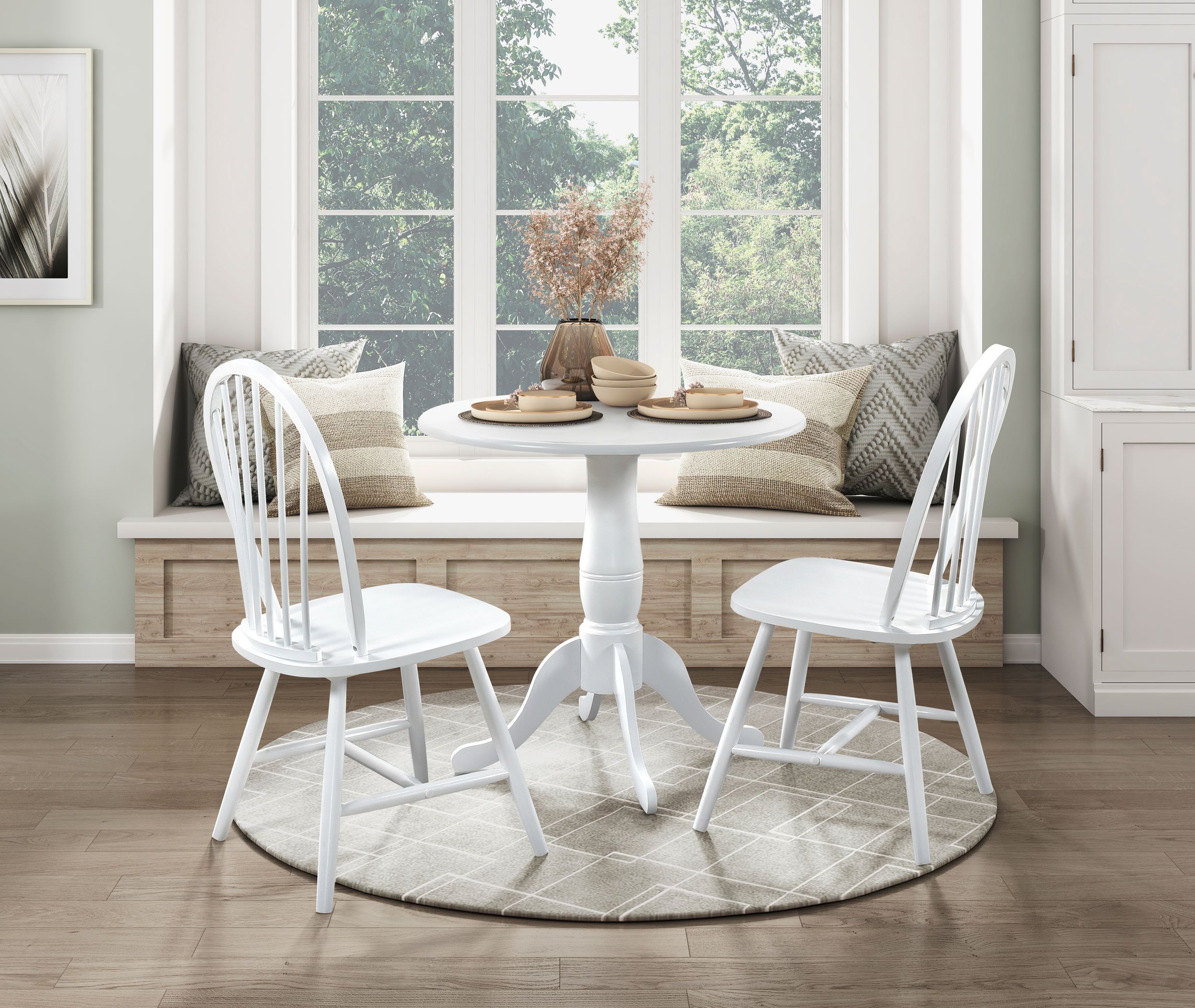 Bonnie Round Wood Dining Room Set