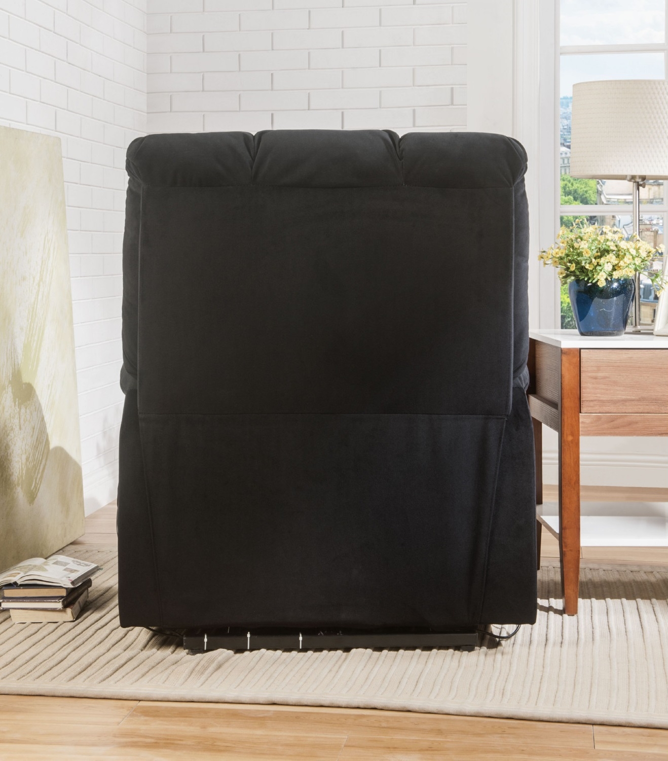 Ipompea Velvet Power Recliner Chair w/Lift & Massage