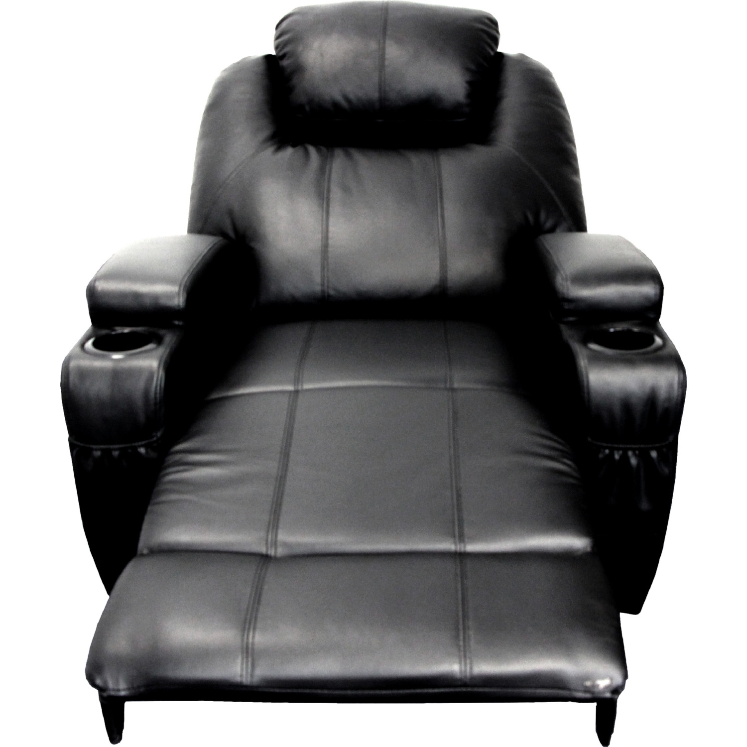Waterlily Bonded Leather Swivel Rocker Recliner w/Massage
