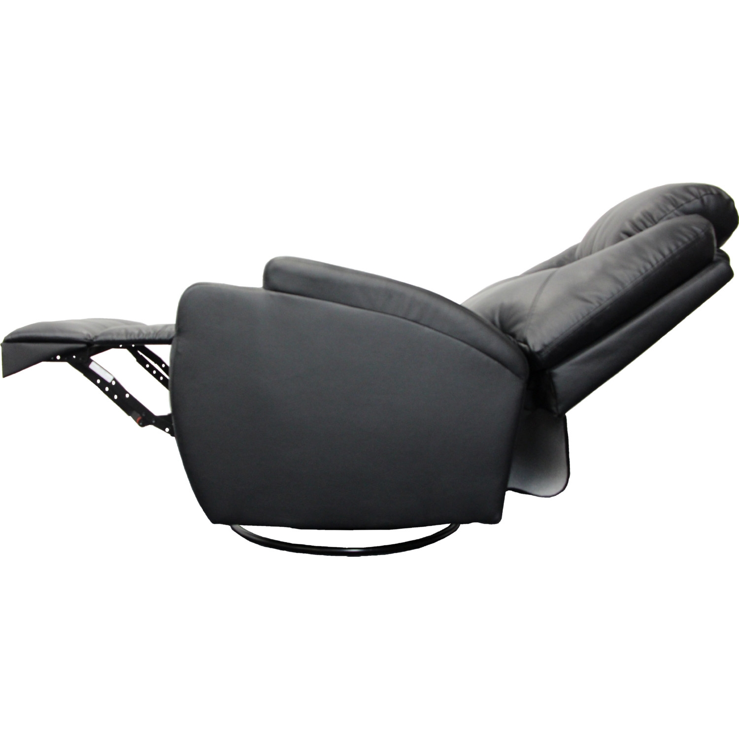 Waterlily Bonded Leather Swivel Rocker Recliner w/Massage
