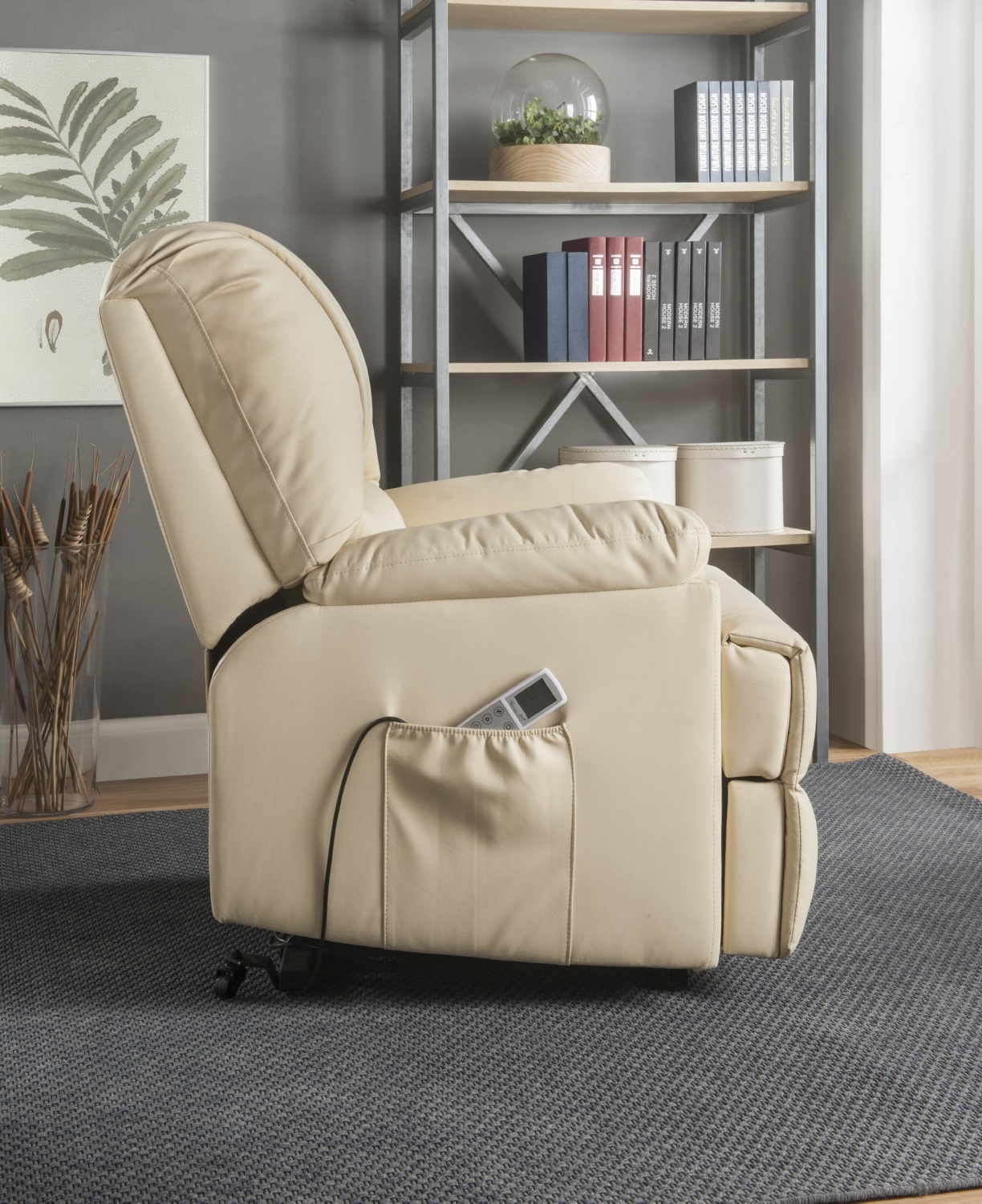 Ixora Power Lift Massage Leatherette Recliner