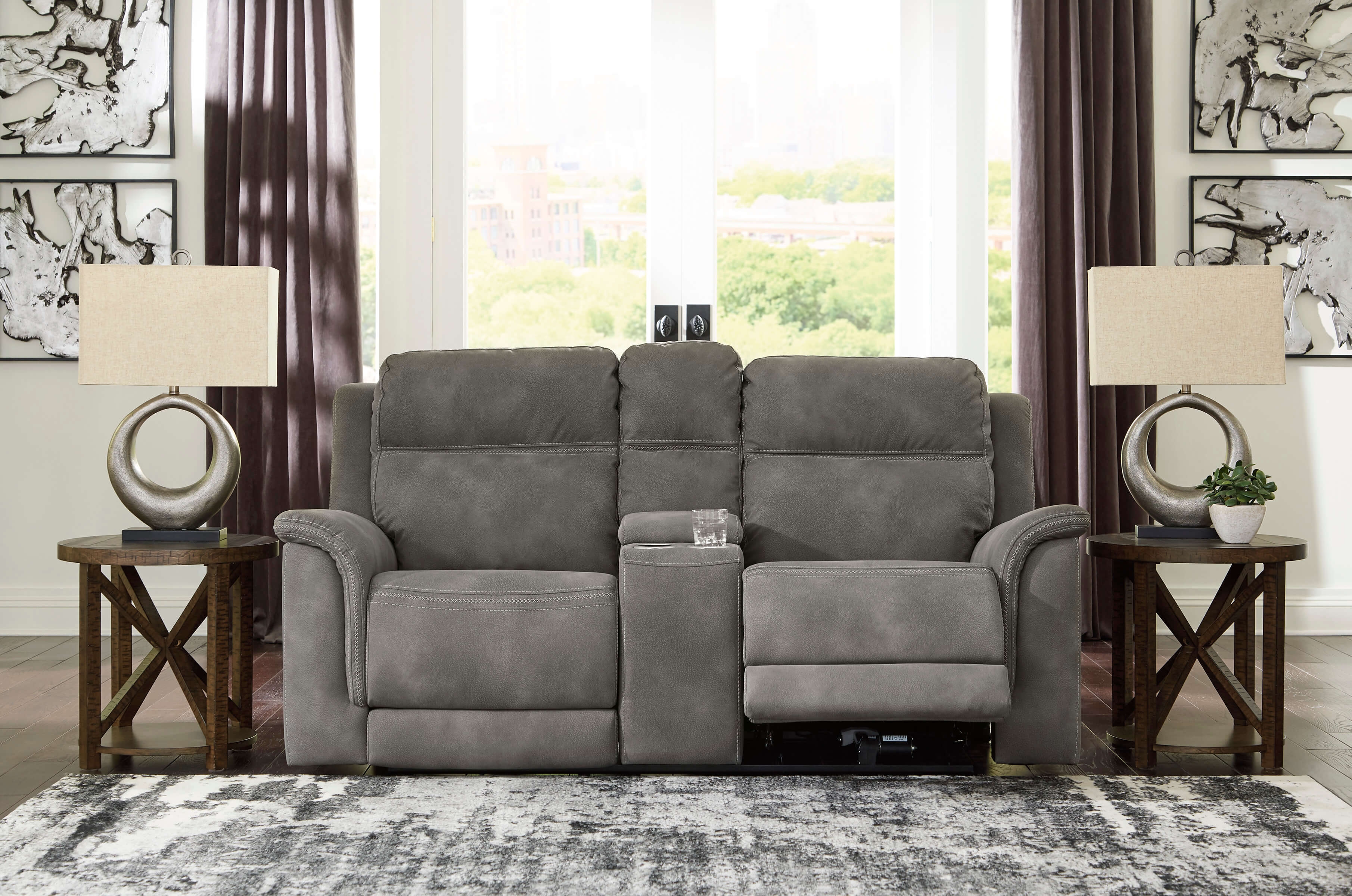 Ashley Next-Gen DuraPella Slate Sand color Loveseat