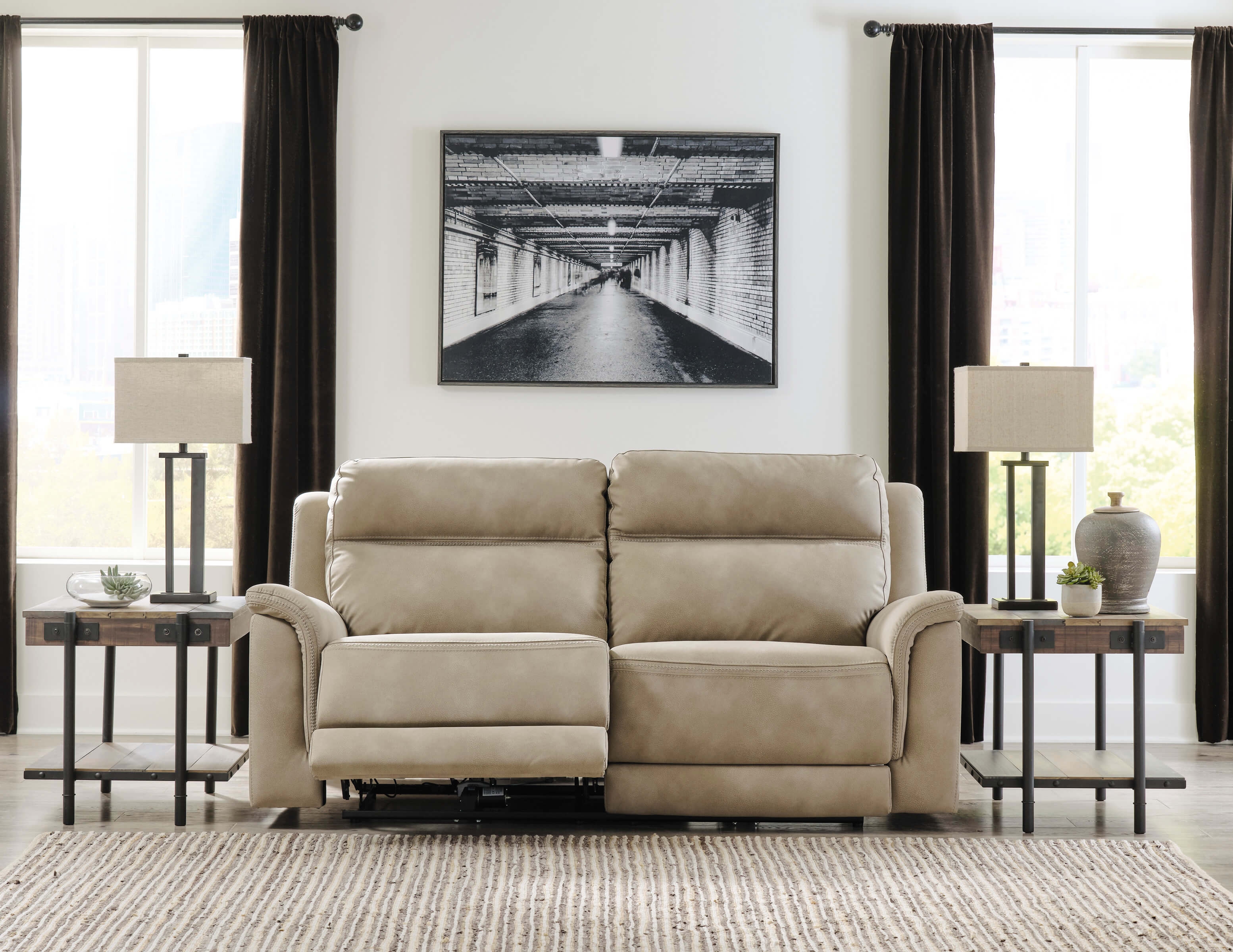 Next-Gen DuraPella Polyester/PU Power Reclining Sofa